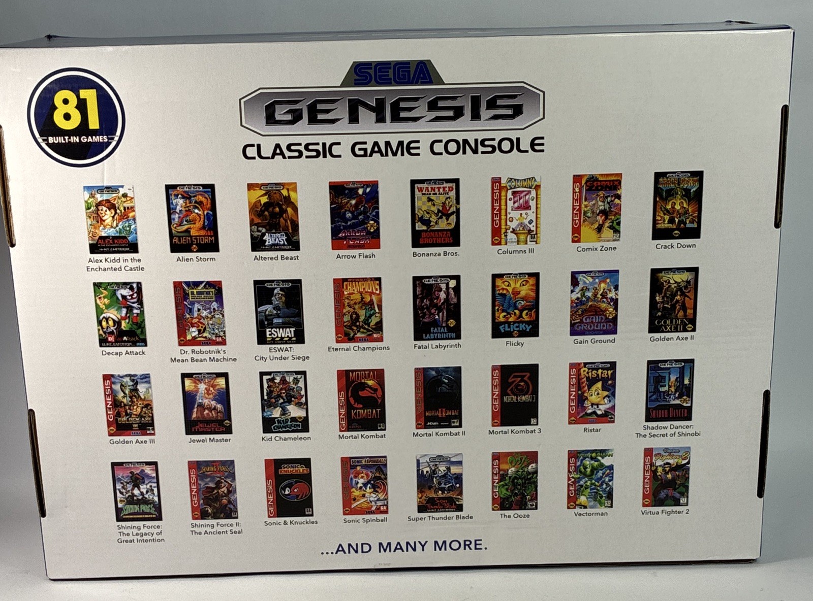 SEGA Genesis Classic Plug & Play Console 81 Built-In Games 2 Wired FB8280C