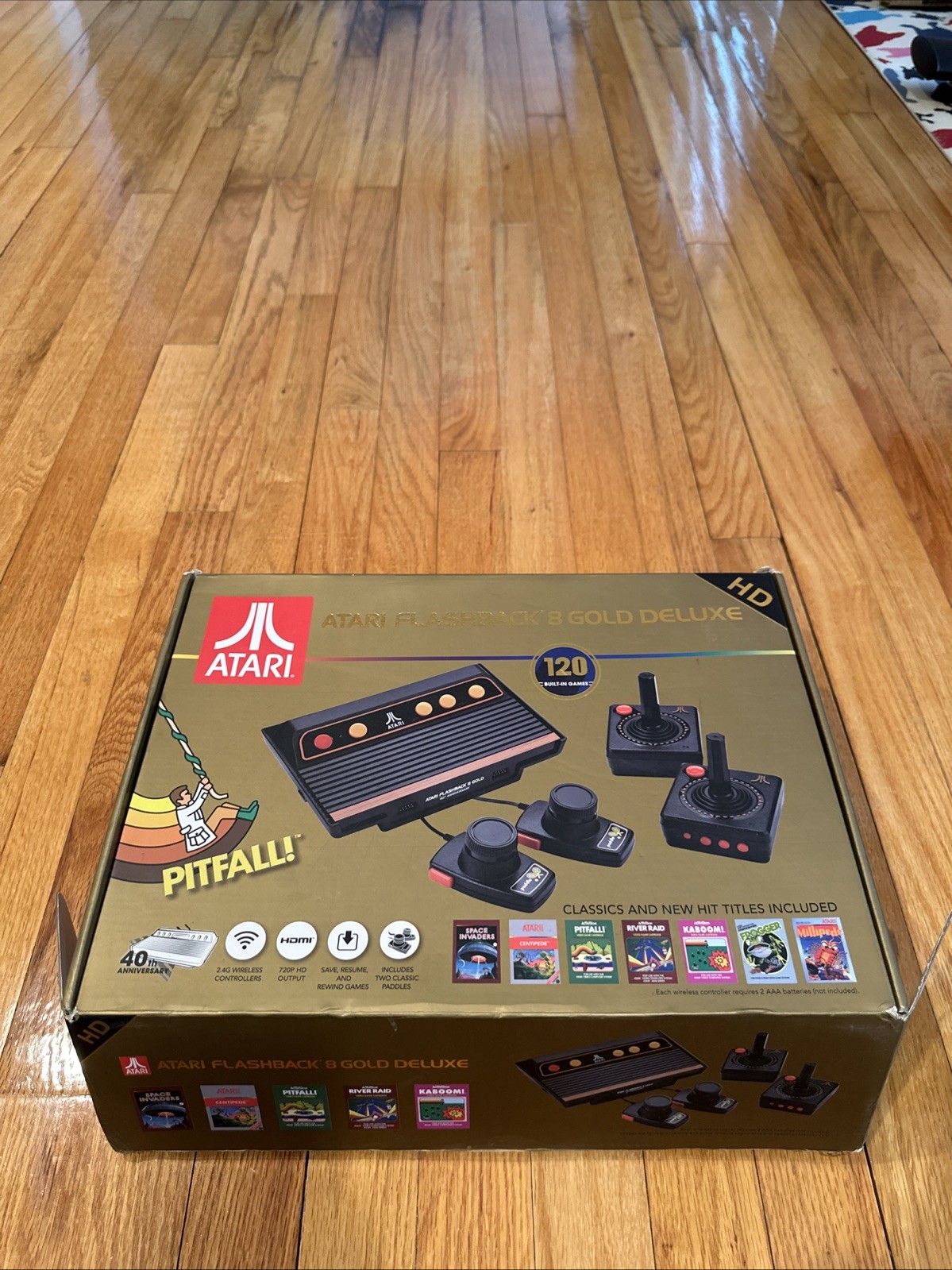 Atari Flashback 8 Gold Deluxe HD Console — Wireless Controllers, 120 Games