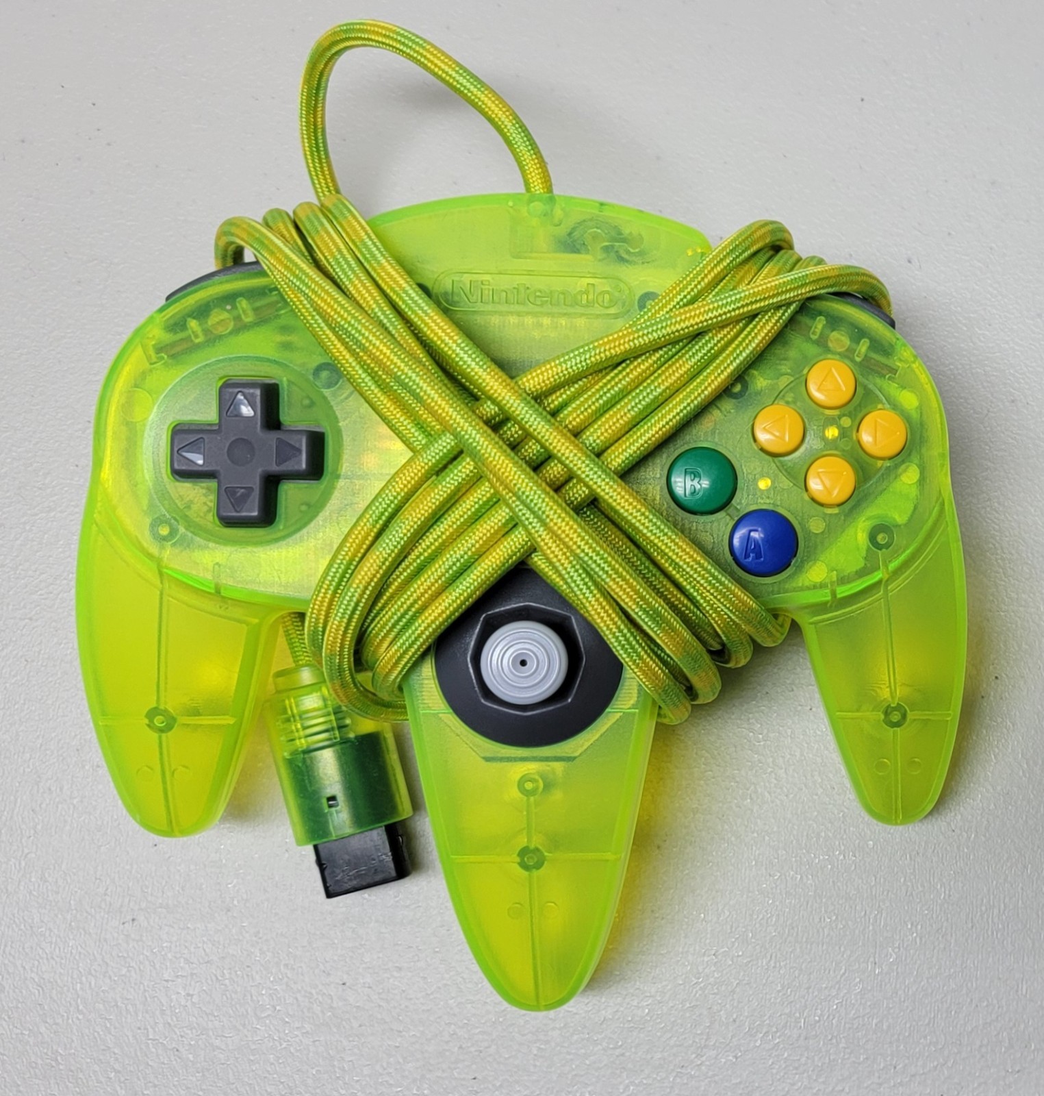 Extreme Green N64 Console With HDMI Mod & OEM Controller (12 Ft Paracorded Cord)