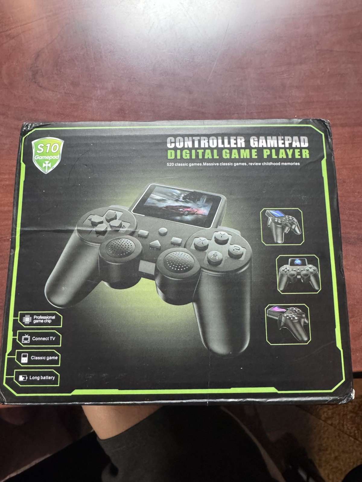 Retro Games CONTROLLER W BUILT-IN SCREEN & SPEAKER Video Game Console Wireless