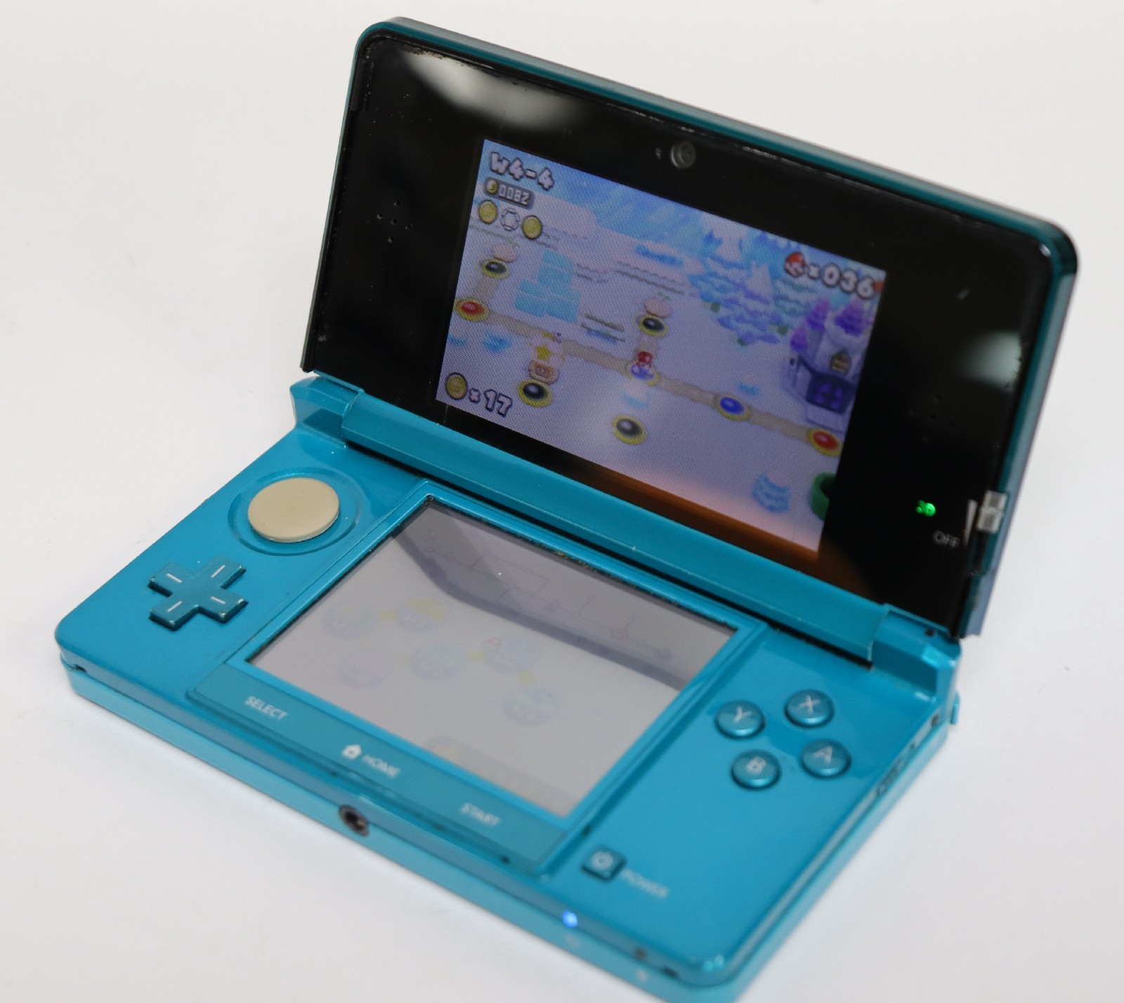 2011 Nintendo 3DS Handheld Console w/ Super Mario Brothers 2 Game – Works Grt!