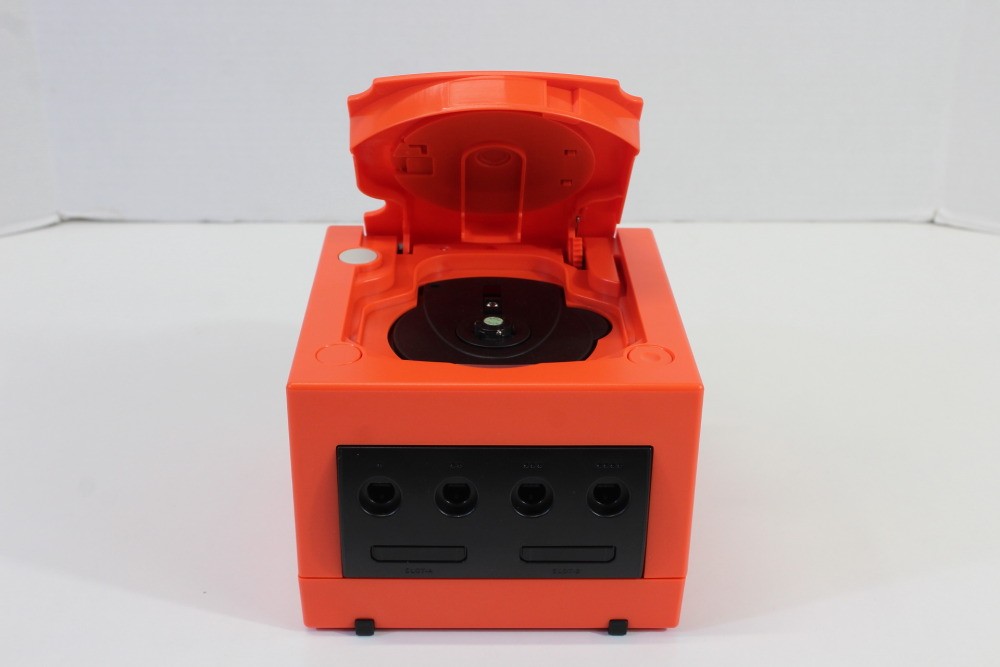 Nintendo Gamecube Console Warm Red x Black Pink LED GC NTSC-U/C US DOL-001 AC AV