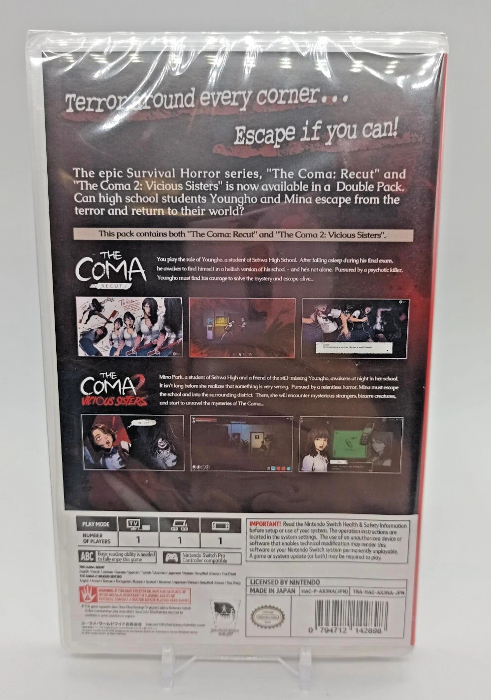 The Coma: Double Cut (Multi-Language) New Switch Game Special (2020 Survival)