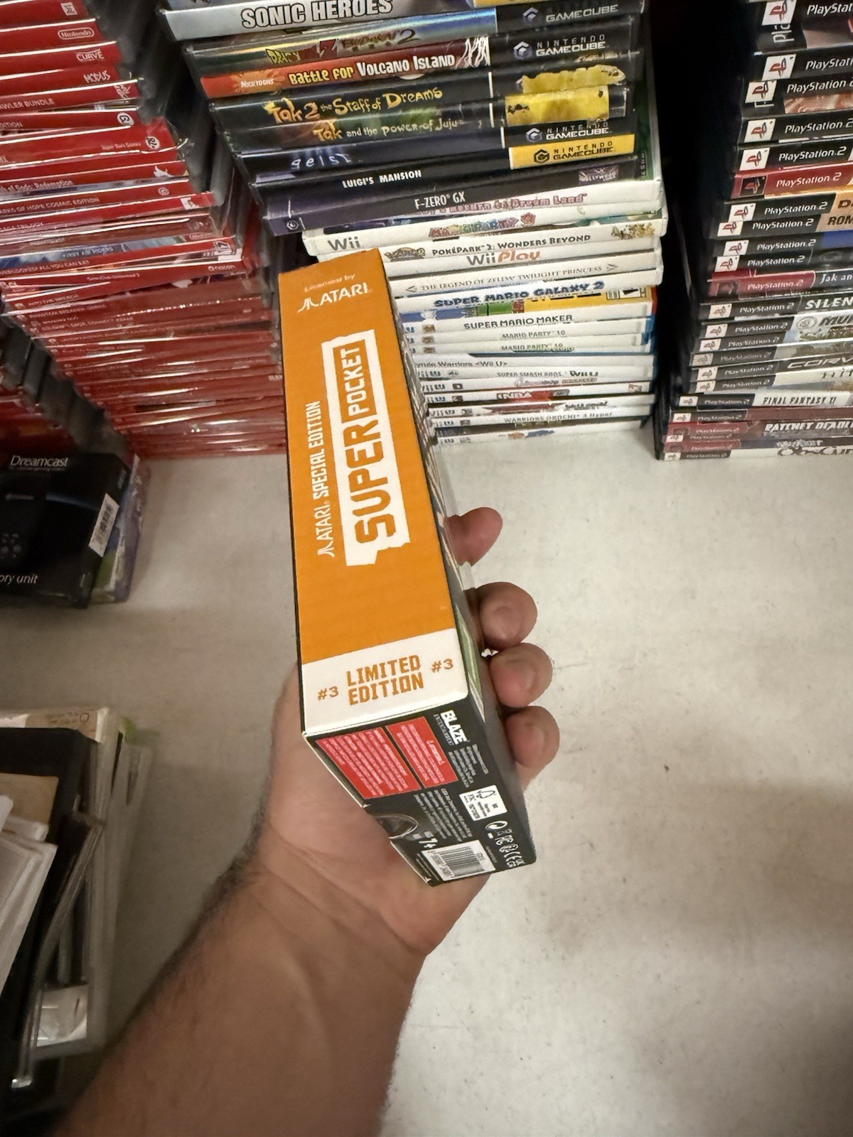 Hyper Mega Tech Limited Edition Atari Super Pocket (Evercade) Open Box! US