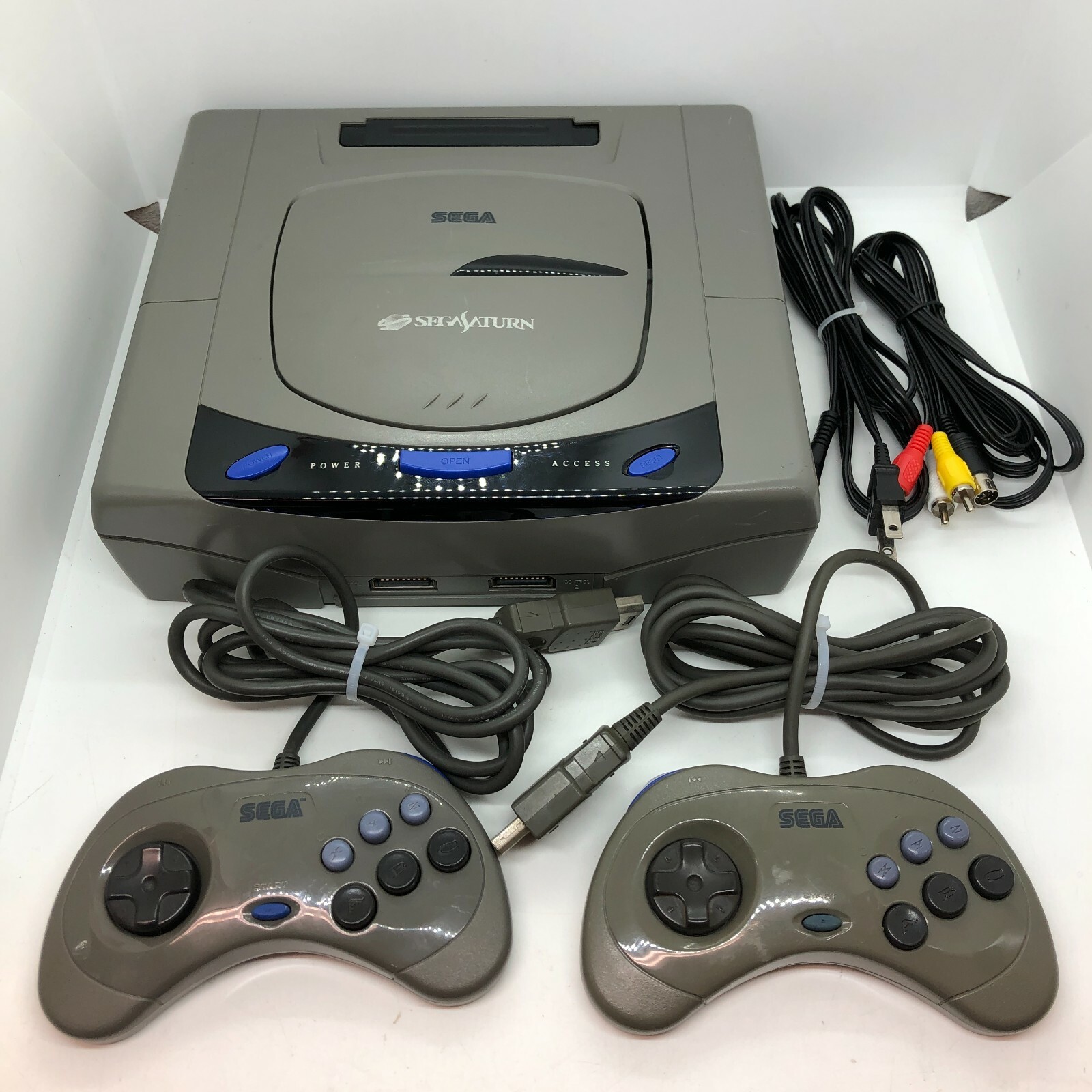 Sega Saturn Console Gray HST-3200 Japanese Version – Choose Your Accessories