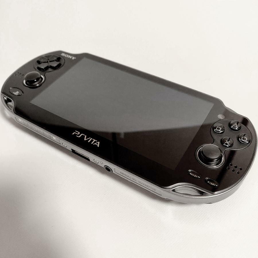 Playstation vita 3G/Wi-Fi model CRISTAL BLACK PCH-1100 AA01 Console Only