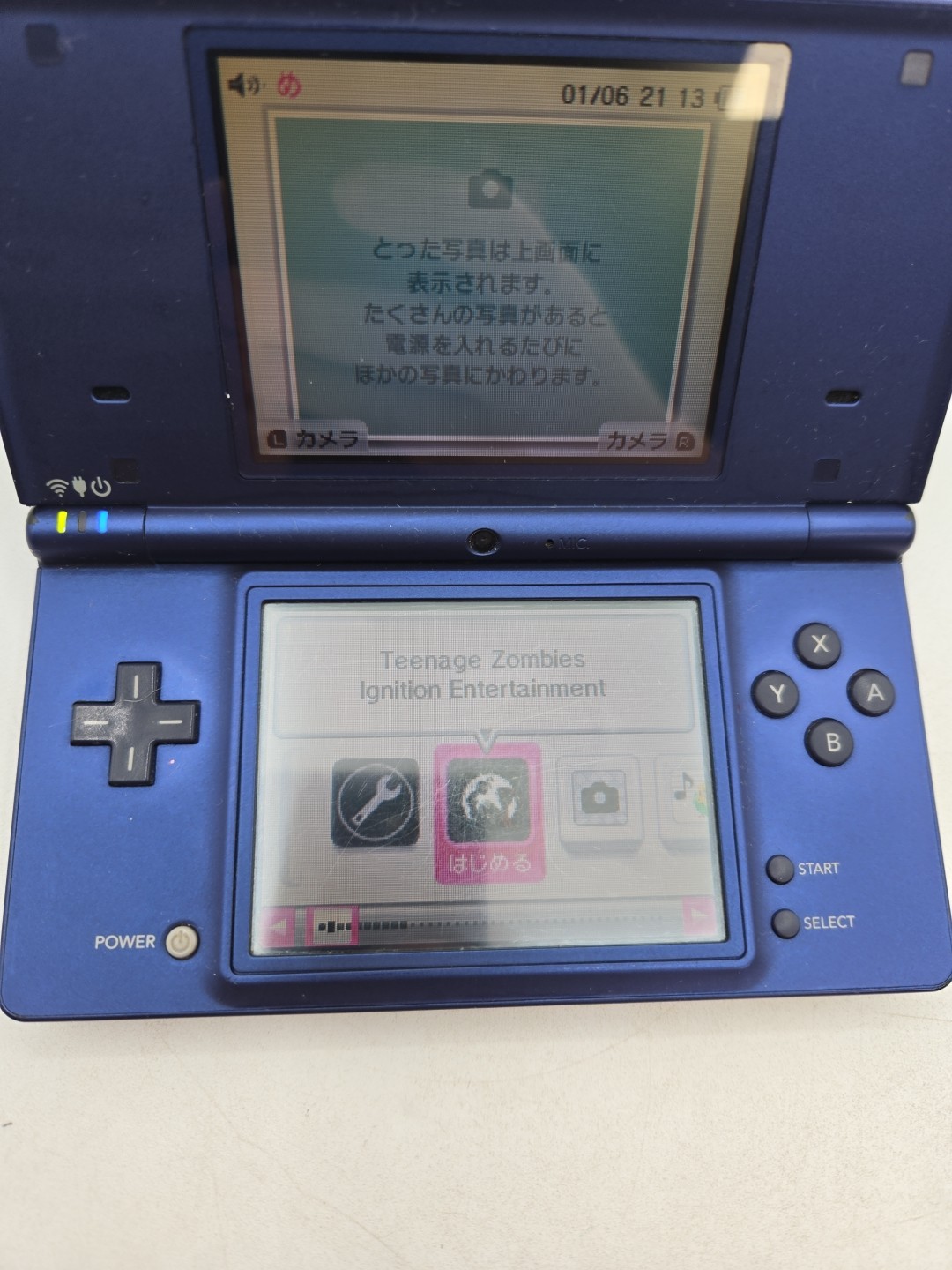 Nintendo DSi Launch Edition Metallic Blue Japanese Exclusive Console Bundle