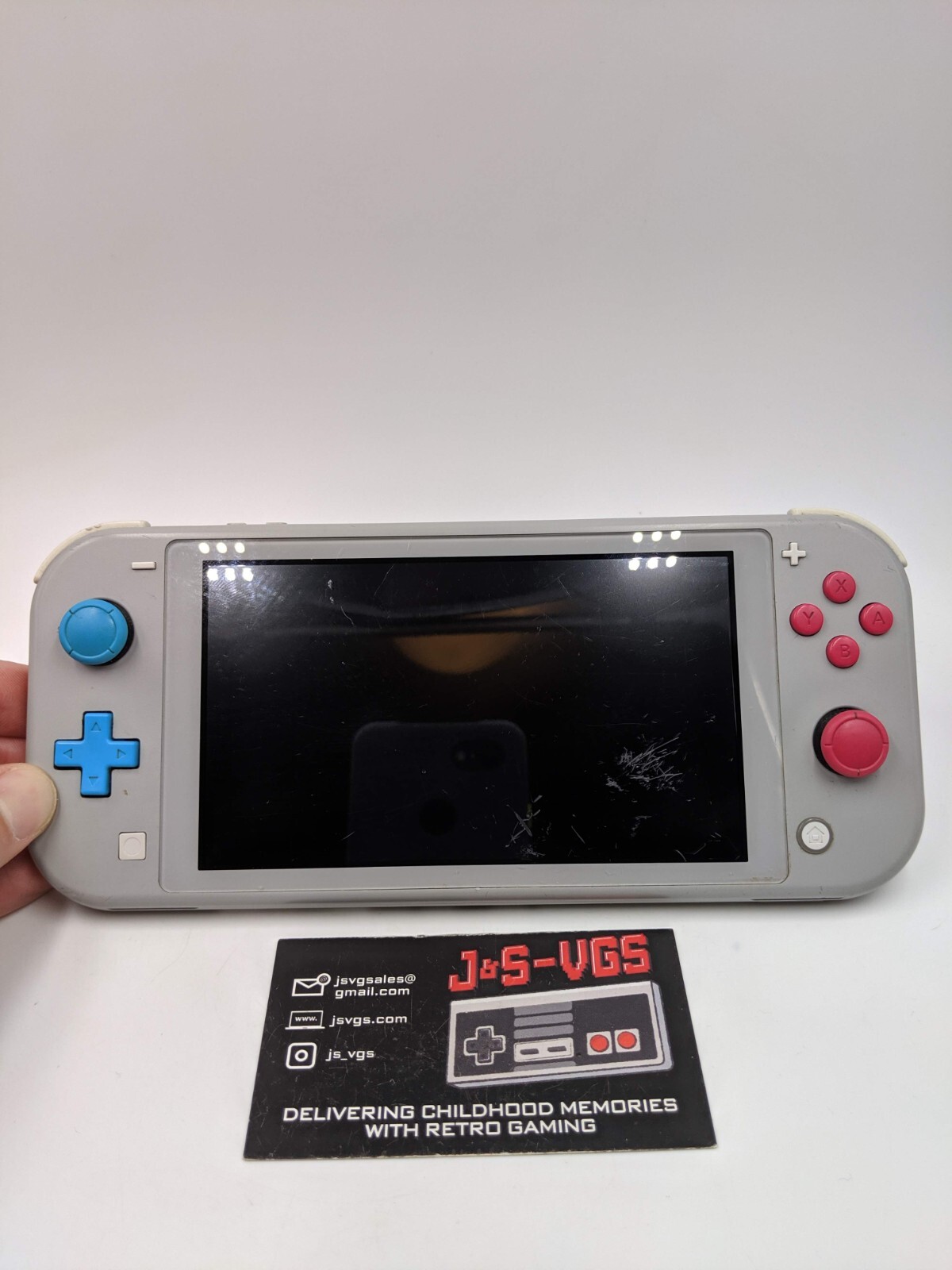 Nintendo Switch Lite Zacian Zamazenta Edition Console Gray ROUGH WORKS