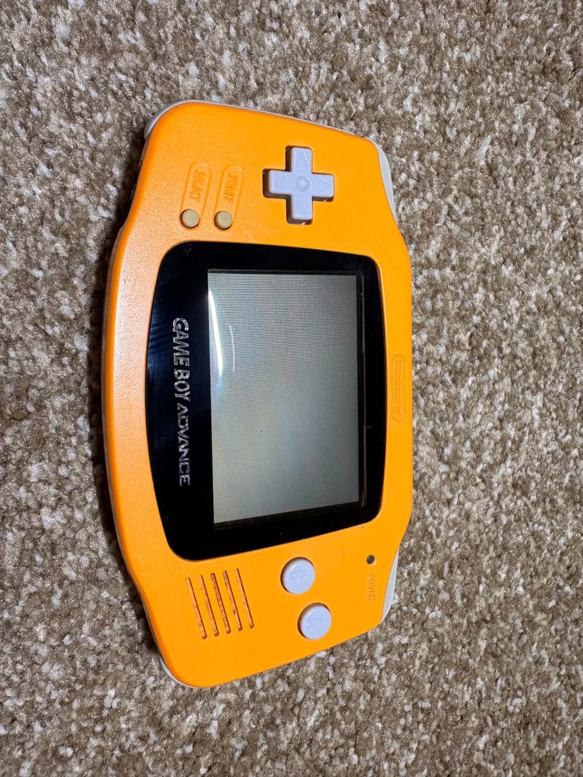 Nintendo Game Boy Advance GBA Spice Orange Japan Import Tested w/ Glass Screen