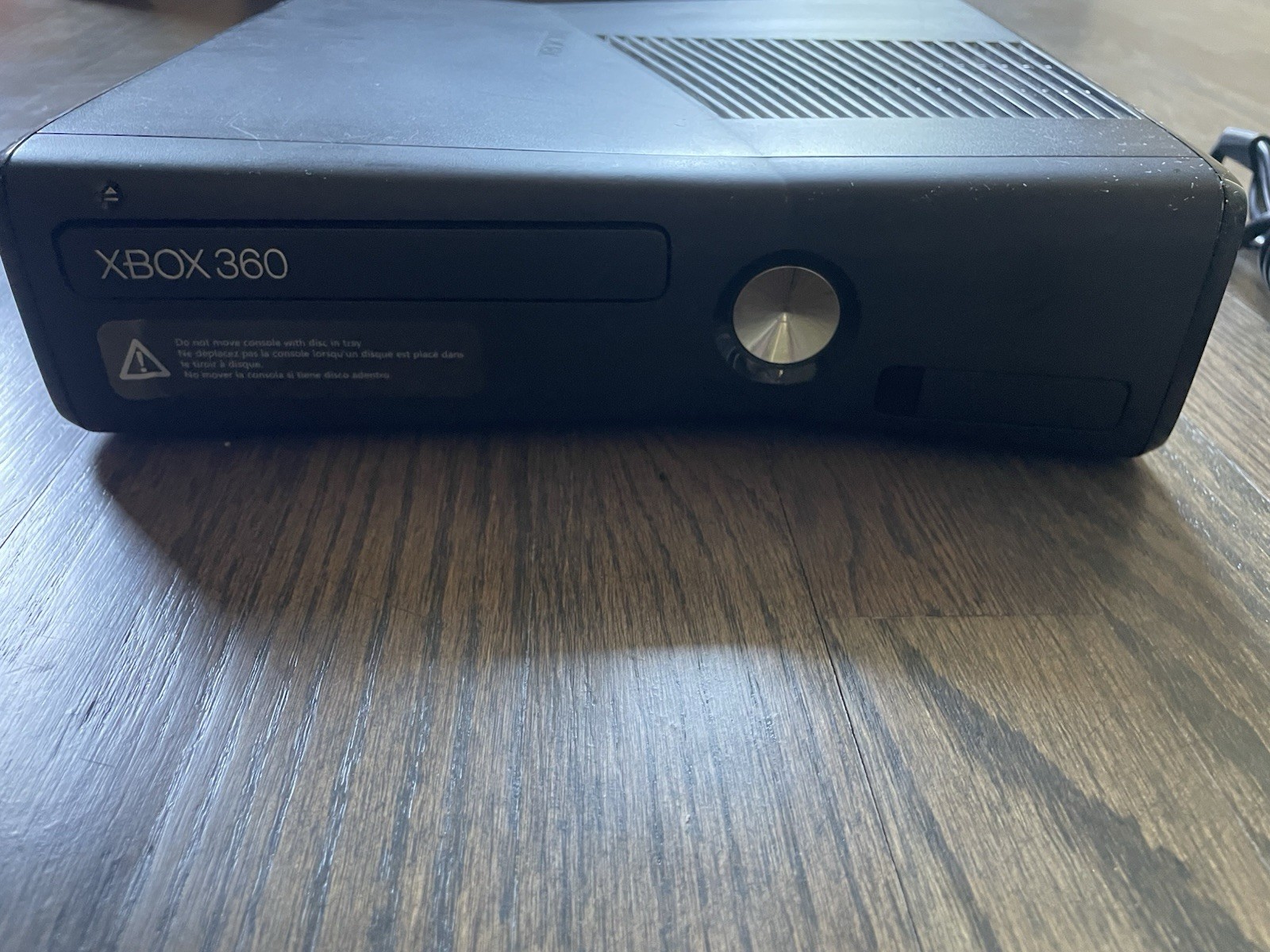 Microsoft Xbox 360 Console Model 1439 AV Cord For Parts No Power Brick UNTESTED