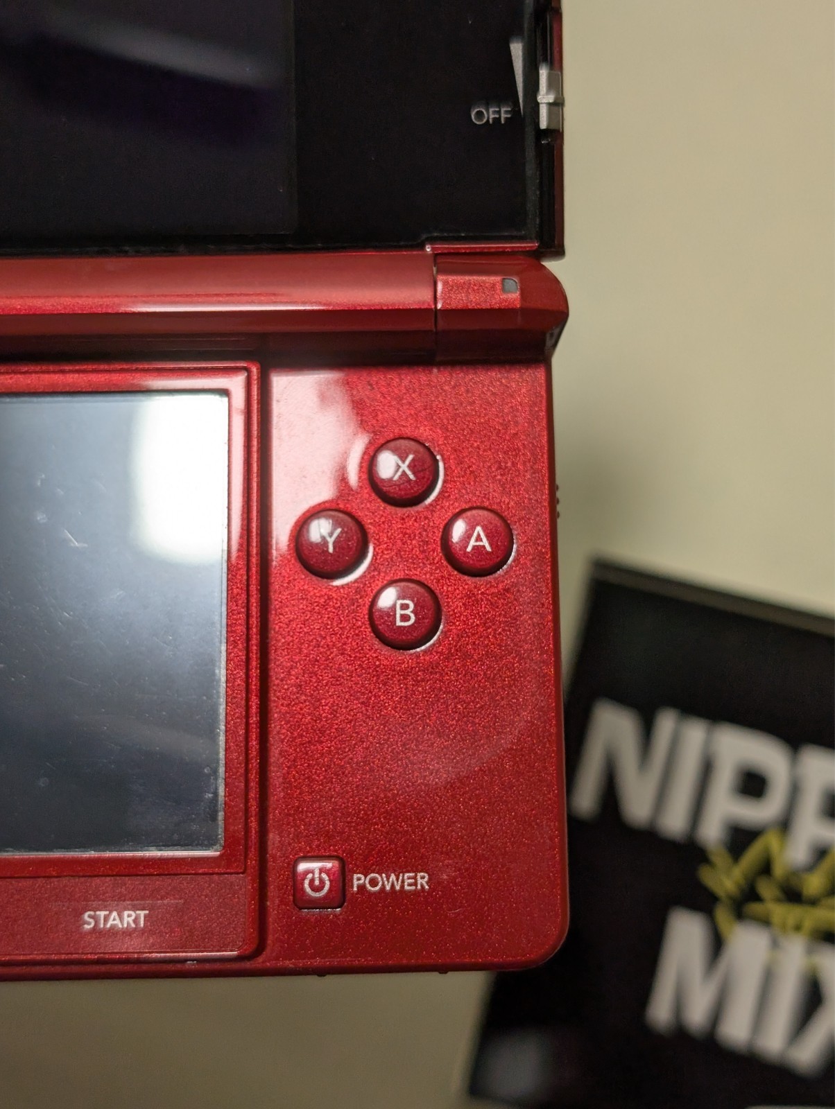 Nintendo 3DS Console Japan Ver Flare Red For Parts As-Is JUNK NTSC-J Region-Lock