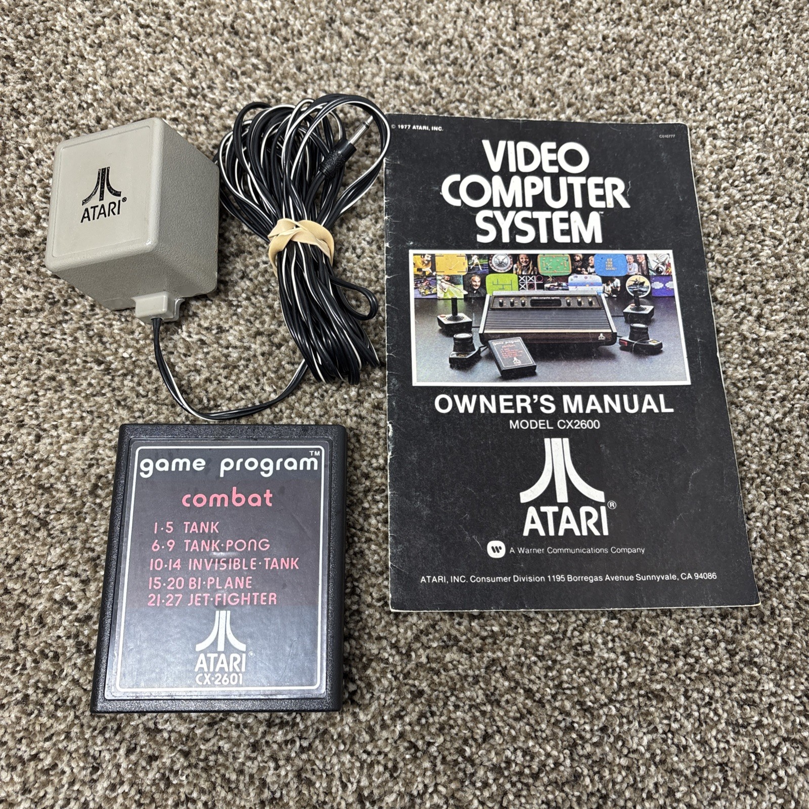 Atari 2600 Heavy Sixer Console In Box Chess Piece Box Tested Works