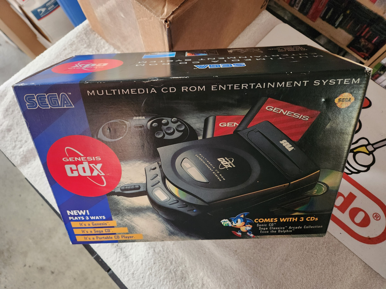SEGA Genesis “CDX Console” Brand New! CIB! Very Rare! Minty and ALL Original!