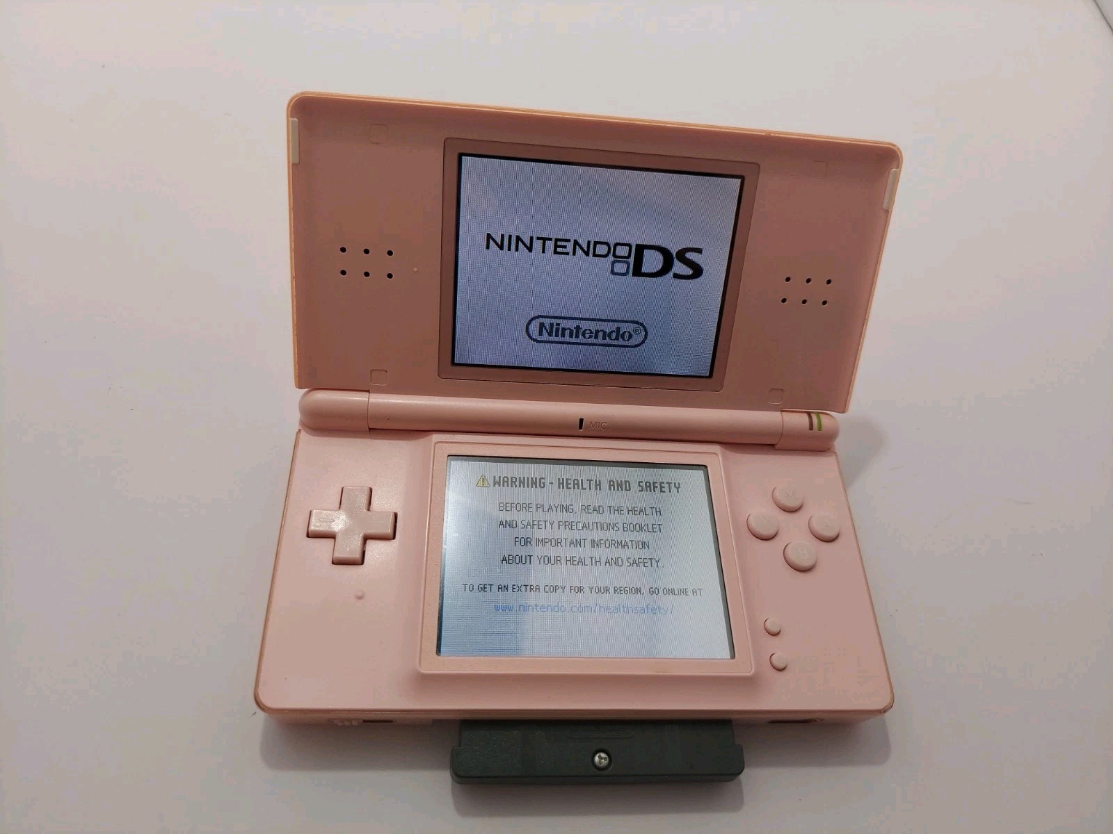 Nintendo DS Lite Console – Coral Pink With Charger, Stylus, And Games – TESTED
