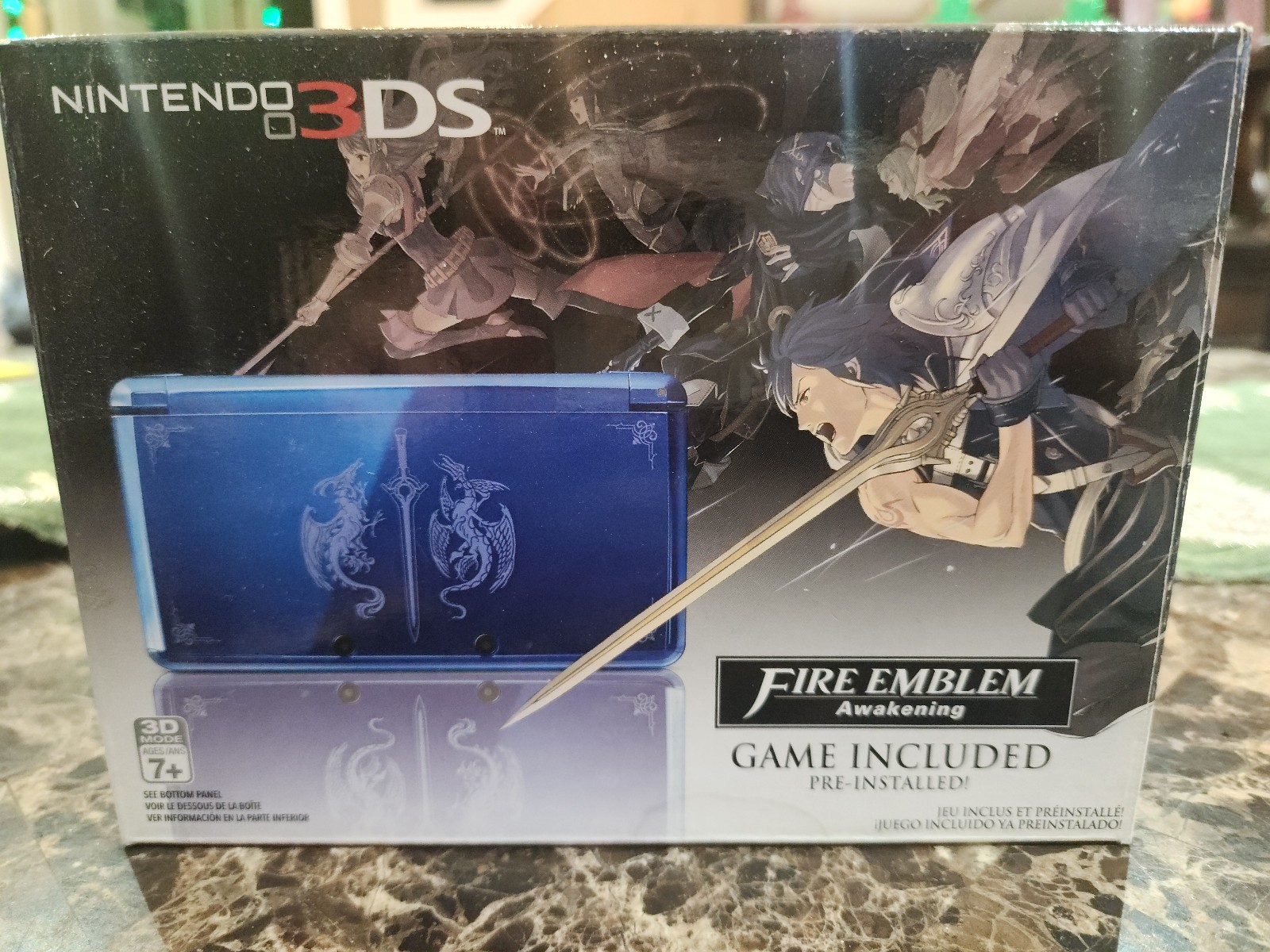 Nintendo 3DS Fire Emblem: Awakening Limited Edition Blue Handheld System CIB