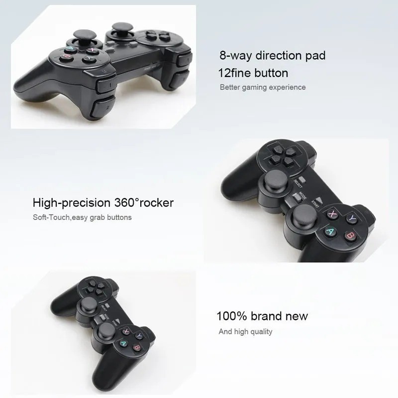 4K HDMI Retro Game Console Output Plug and Play 20000+ Game Gamepad Controllers