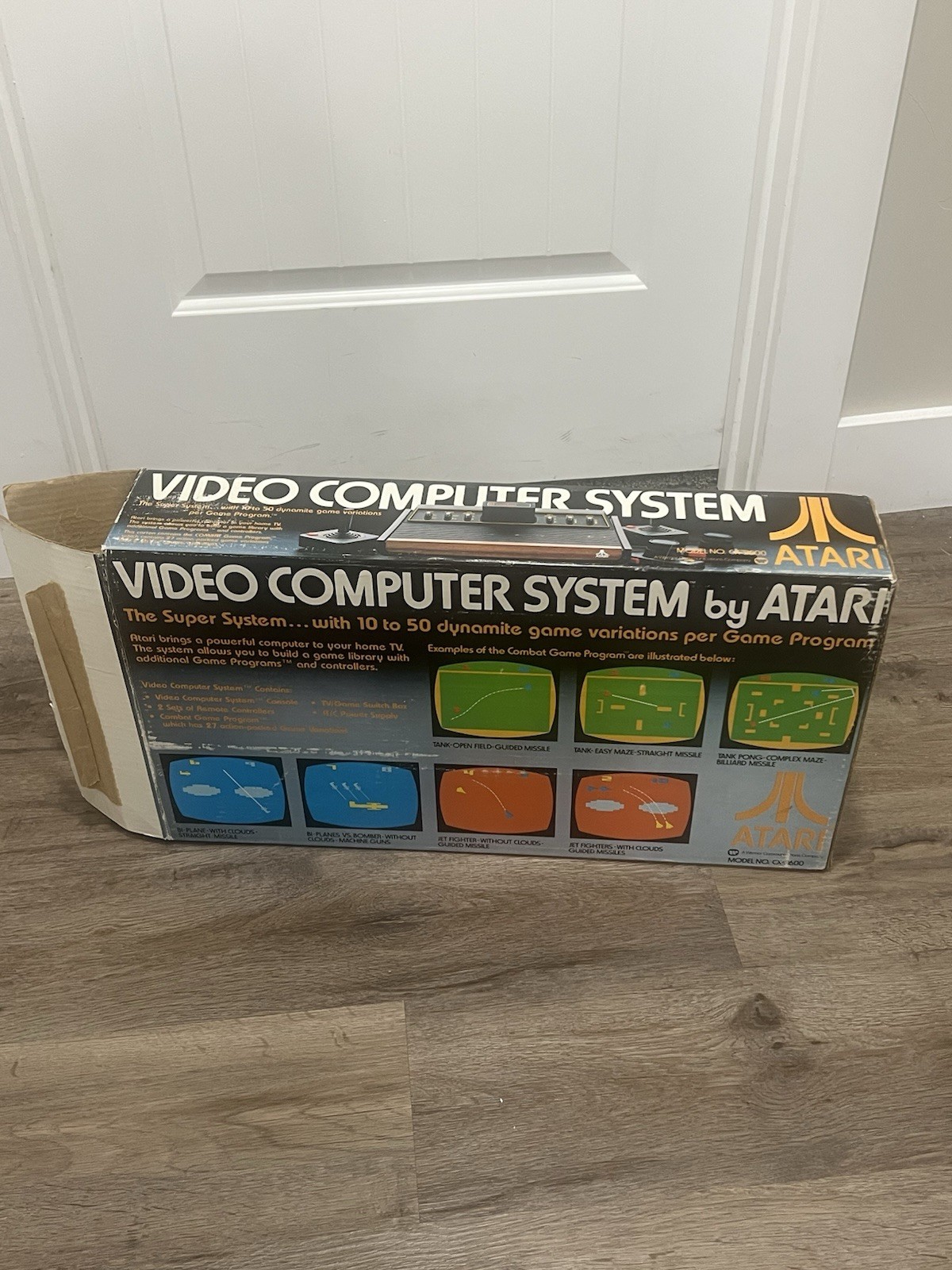 Rare 1977 Atari 2600 Heavy Sixer Console System Original BOX ONLY Chess Piece