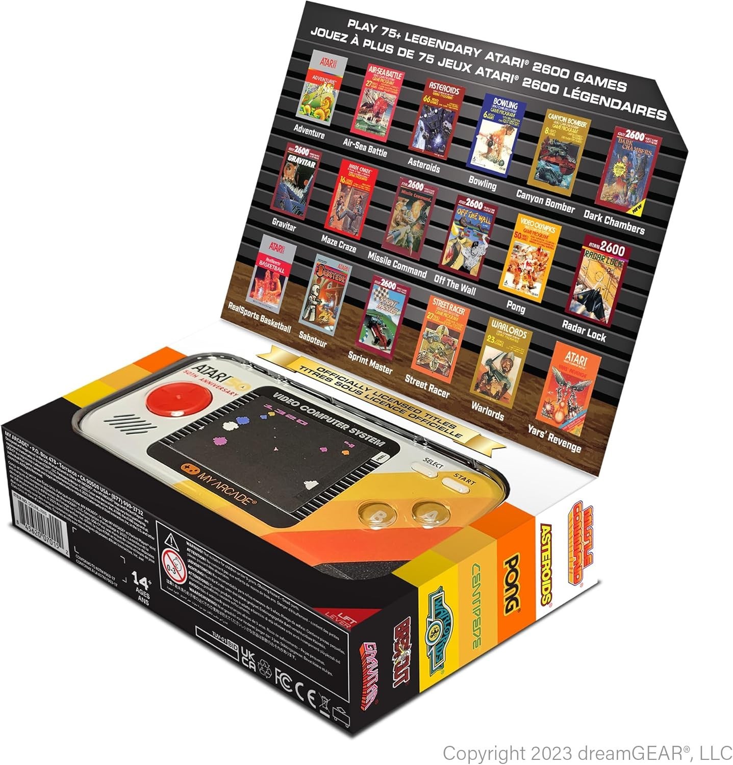 Atari Pocket Player Pro: Handheld Portable Video Game Console with 100 Games,…
