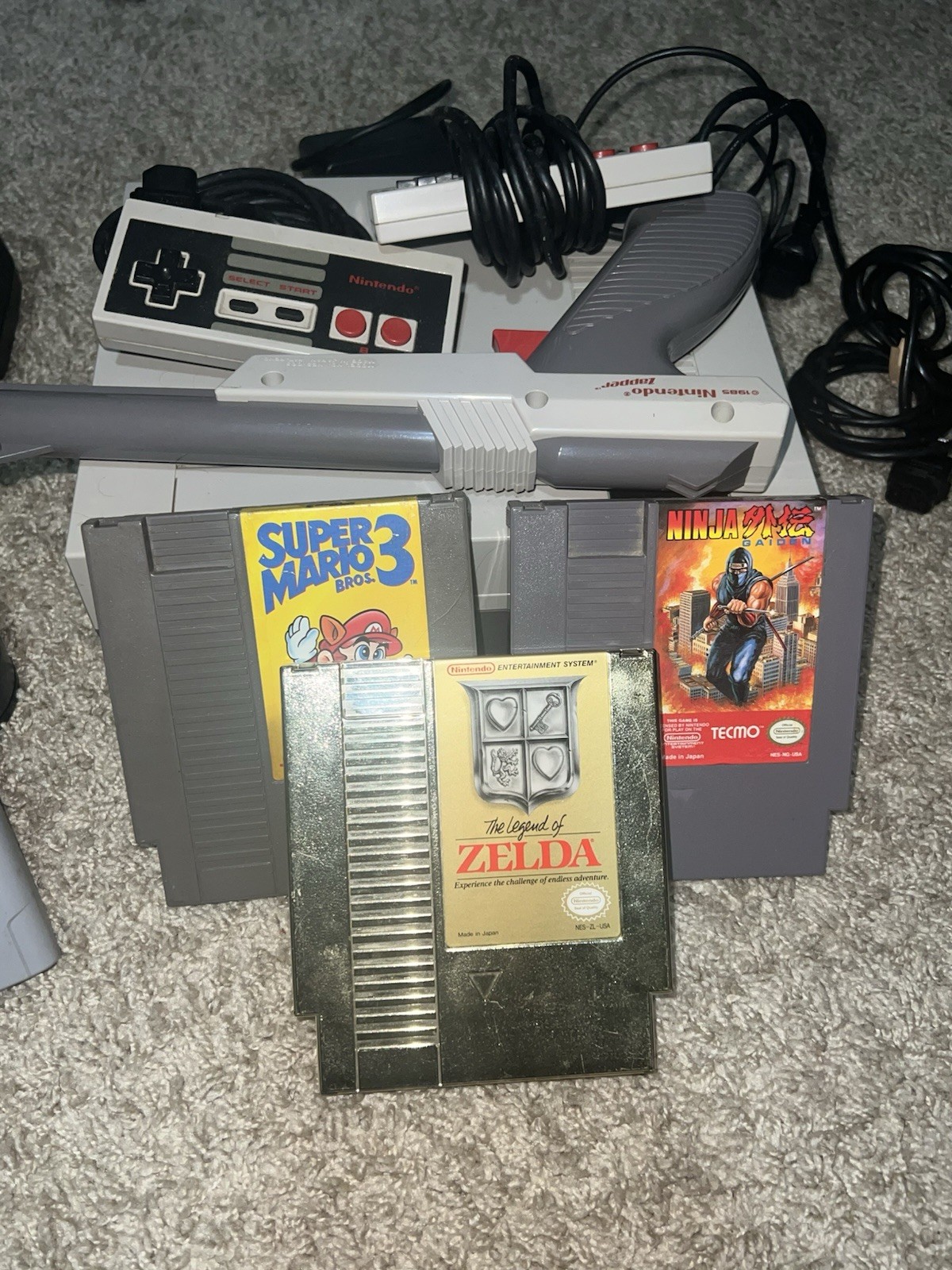 TESTED* RETRO NINTENDO Bundle with Accessories Controllers Games Etc See Pics