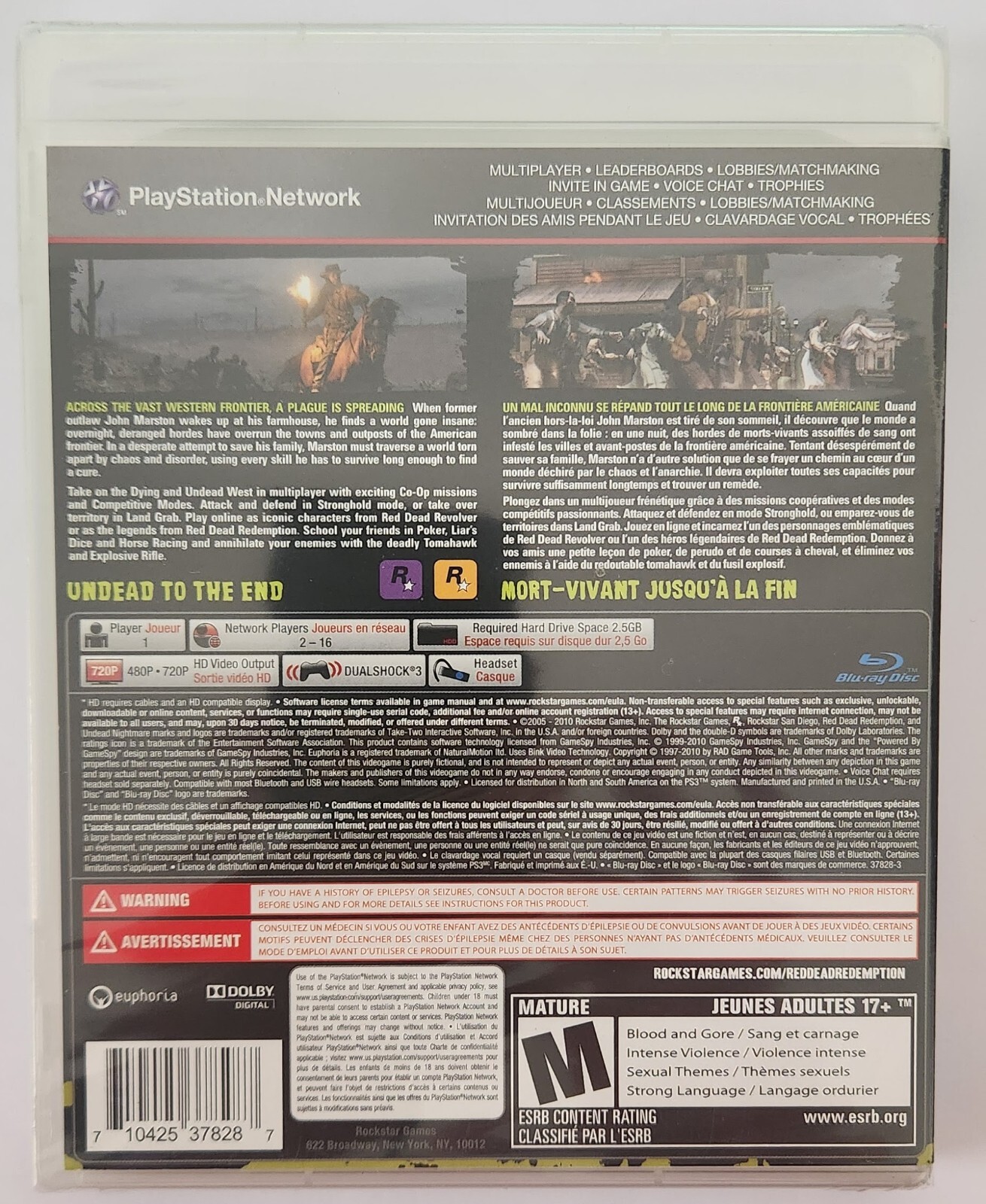 Red Dead Redemption: Undead Nightmare PS3 Brand New Game Special (2010)