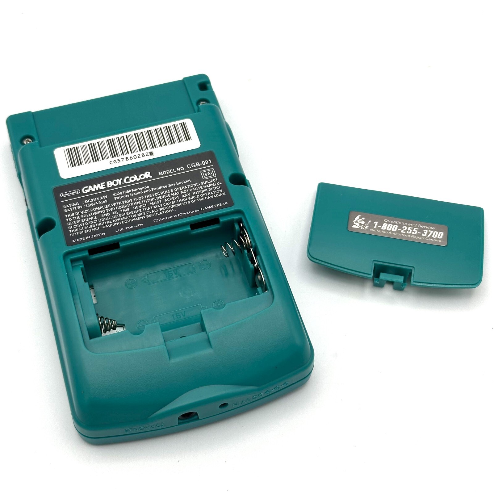 Nintendo Game Boy Color GBC Backlit IPS Mod Console System Teal Blue Shell