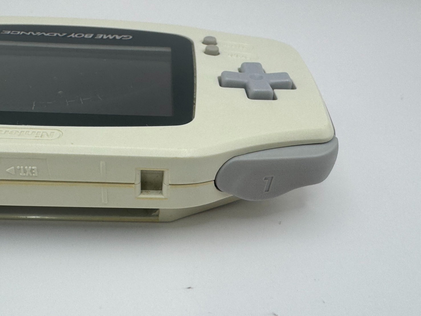 Nintendo Game Boy Advance White AGB-001 Console Tested LCD Dark Marks Japan