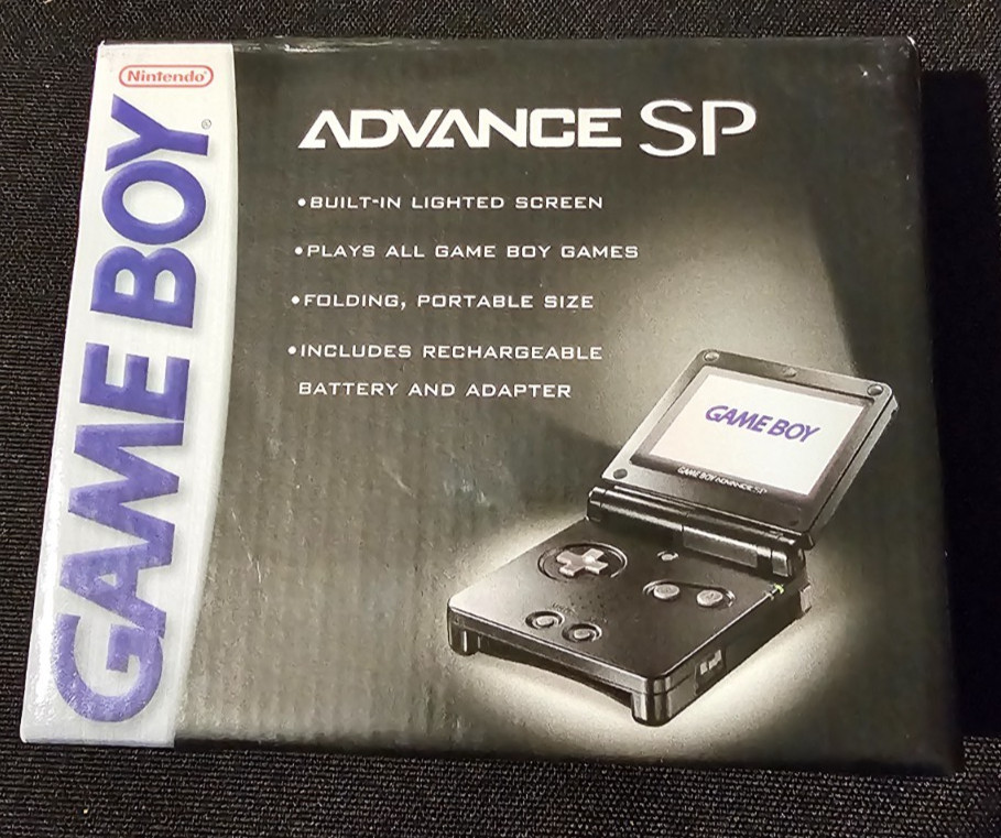Nintendo Game Boy Advance SP Handheld Console – Onyx Black (New in box- Sealed)