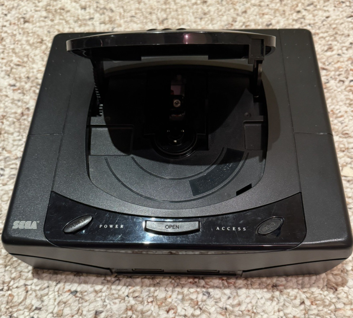 Sega Saturn Console Controller Cords New Save Battery MK-80000 Black + Game