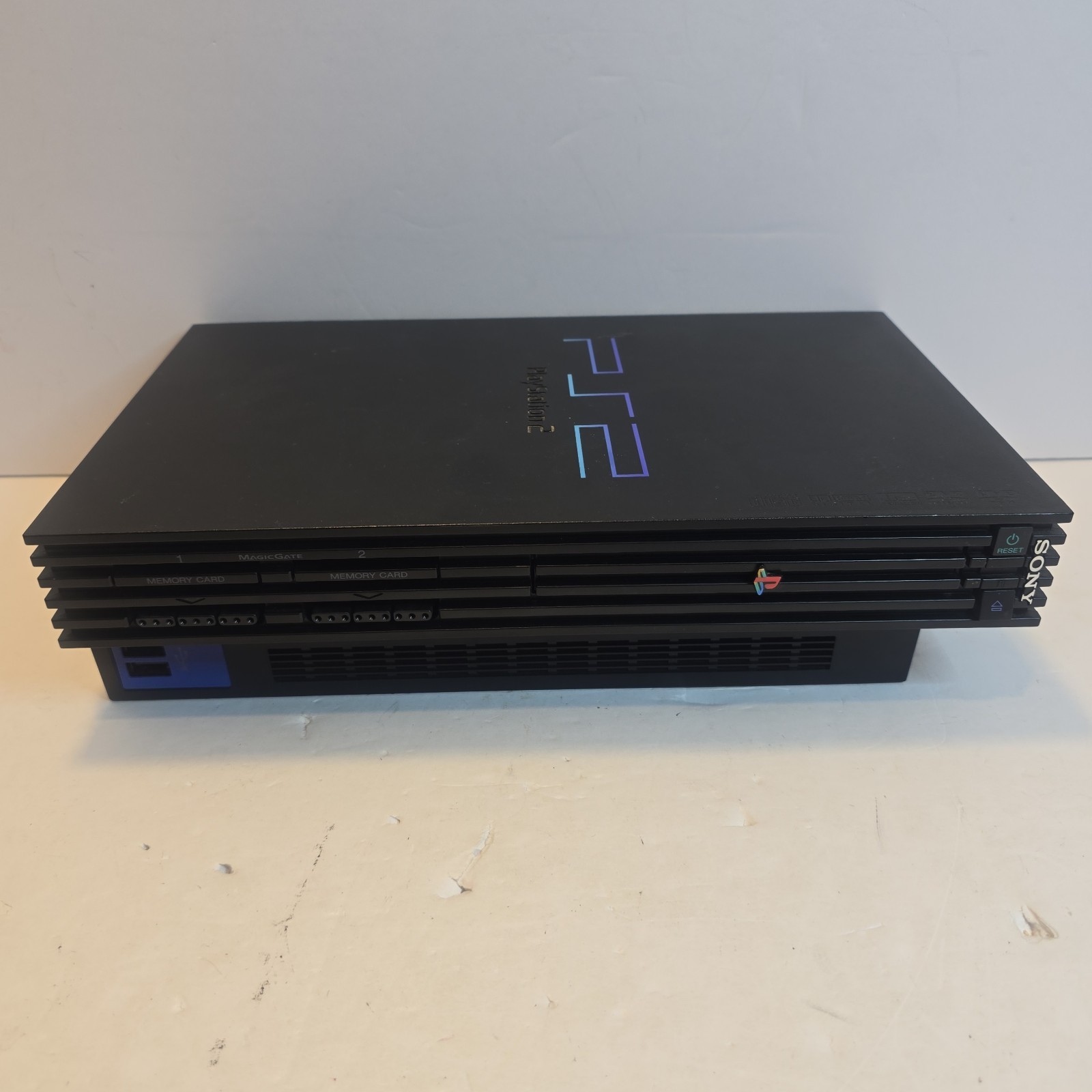 Sony PlayStation 2 Console 7 Games 3 Controllers (2 Off Brand)