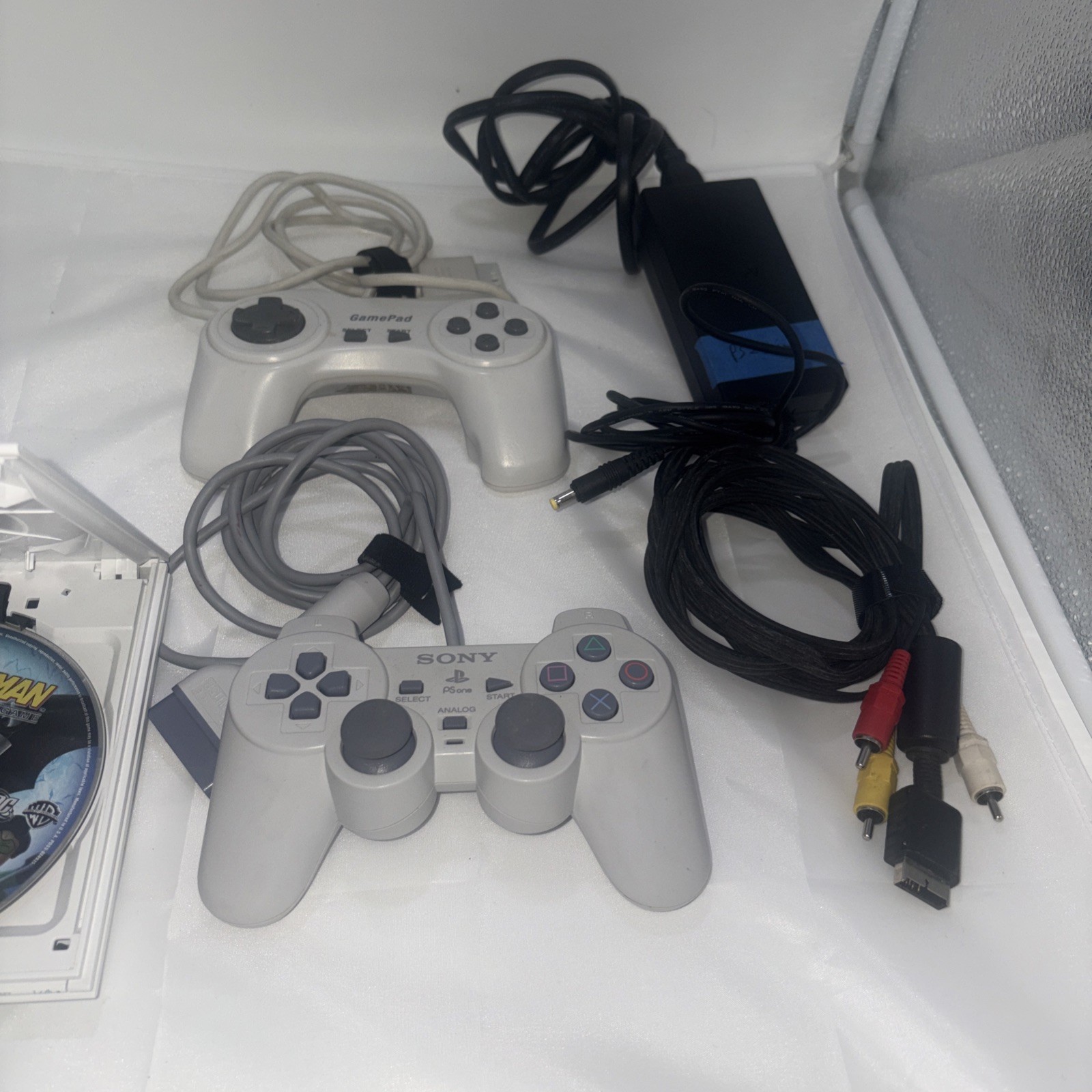 Sony PlayStation 2 White Slim OEM Bundle– Clean, Tested, Ready to Play + 1 Game