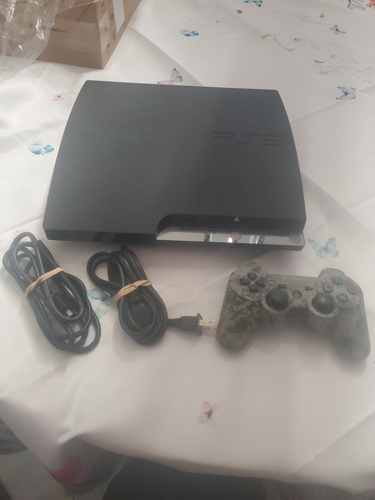Sony PlayStation 3 Slim PS3 320GB Black Console Gaming System CECH-2501B