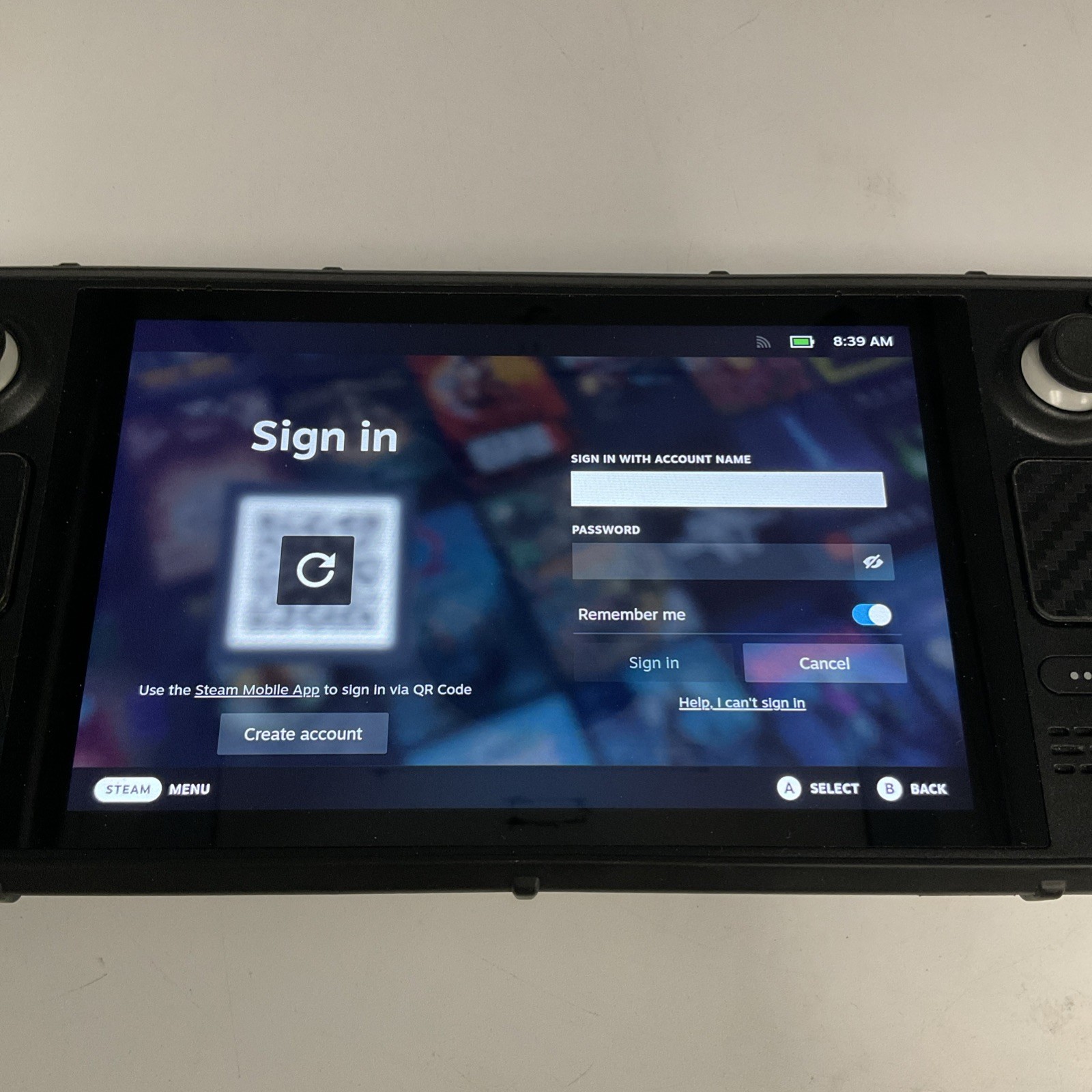 Valve Steam Deck 512GB LCD – Black – With Soft Cover and Hard Case – No Charger