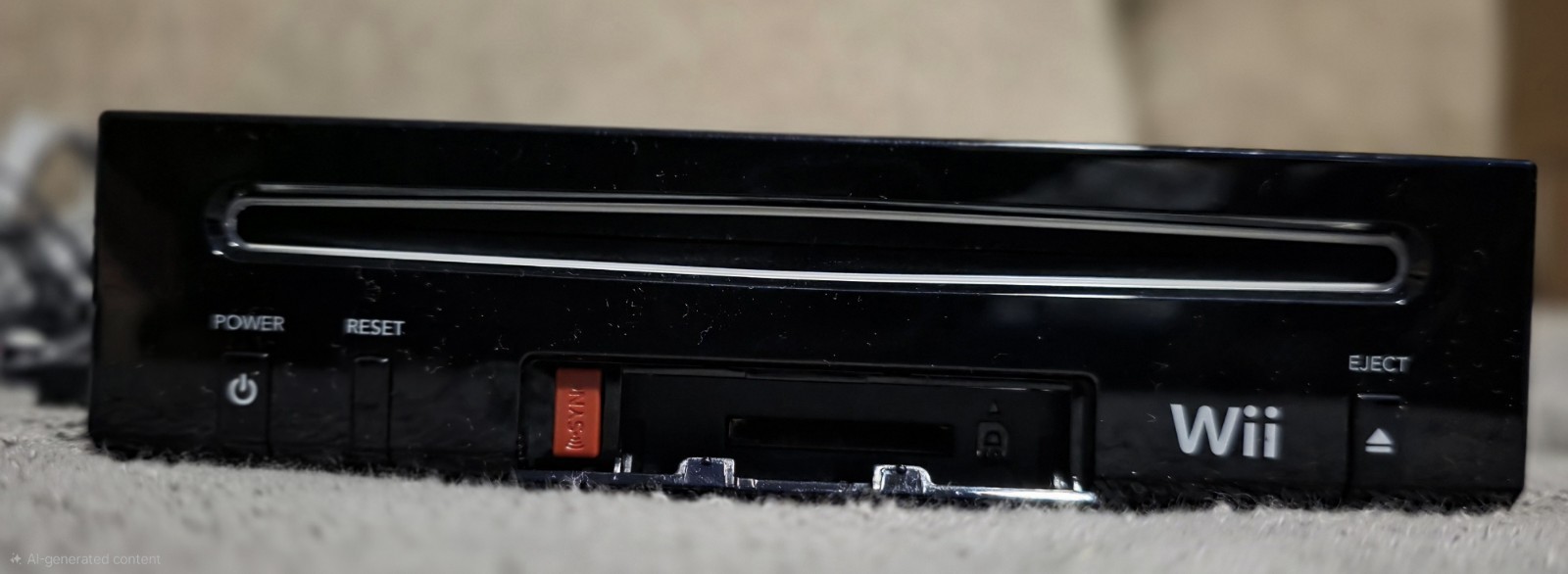 Nintendo Wii Family Console Black Original Games not included 1 extra Controller