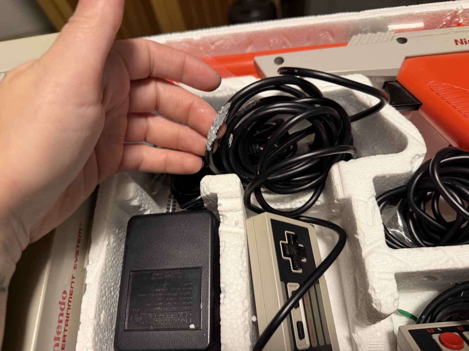 Vintage Nintendo NES Action Set Console Complete in Box (CIB)