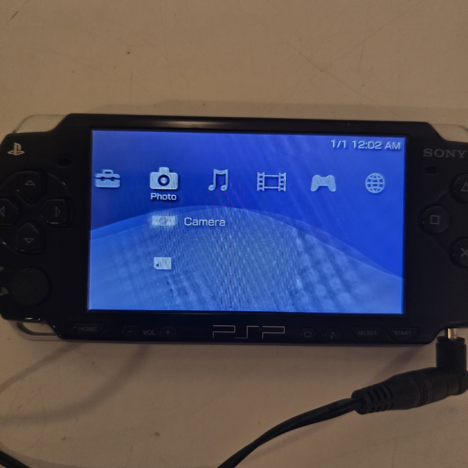 Sony PSP 2001 Black Needs Battery And Cover Game Case 1 Game No Power Cable