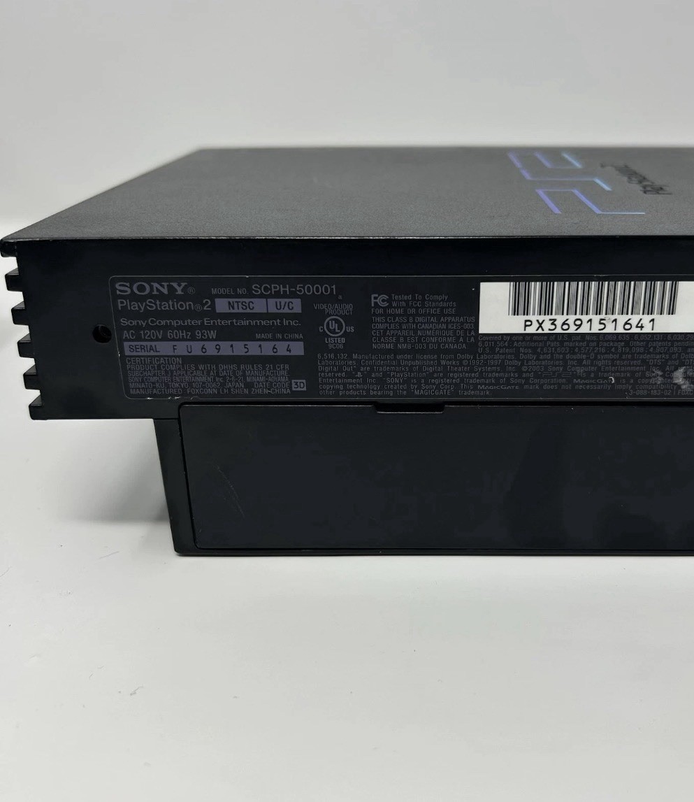 Sony PS2 PlayStation 2 Console Bundle 2 OEM Controllers Memory Card