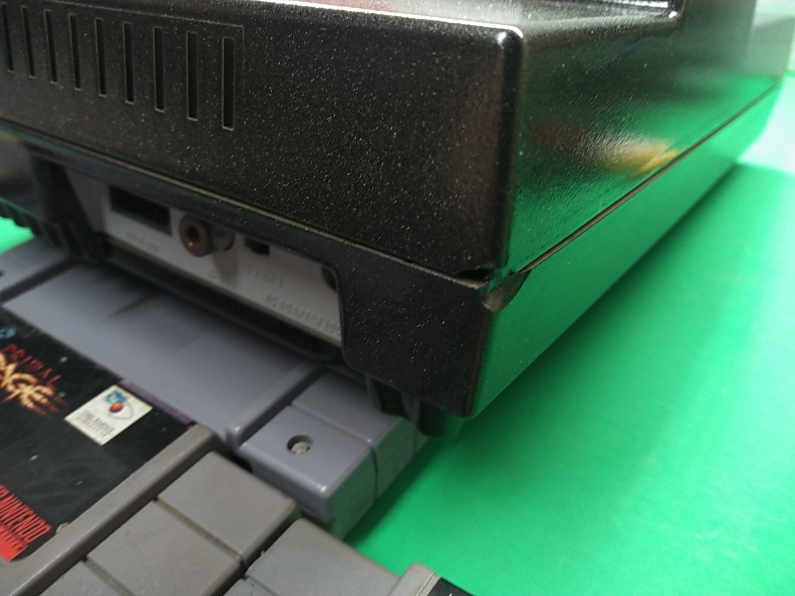 Super Nintendo system SNES with Mortal Kombat 2 Controllers All Hookups