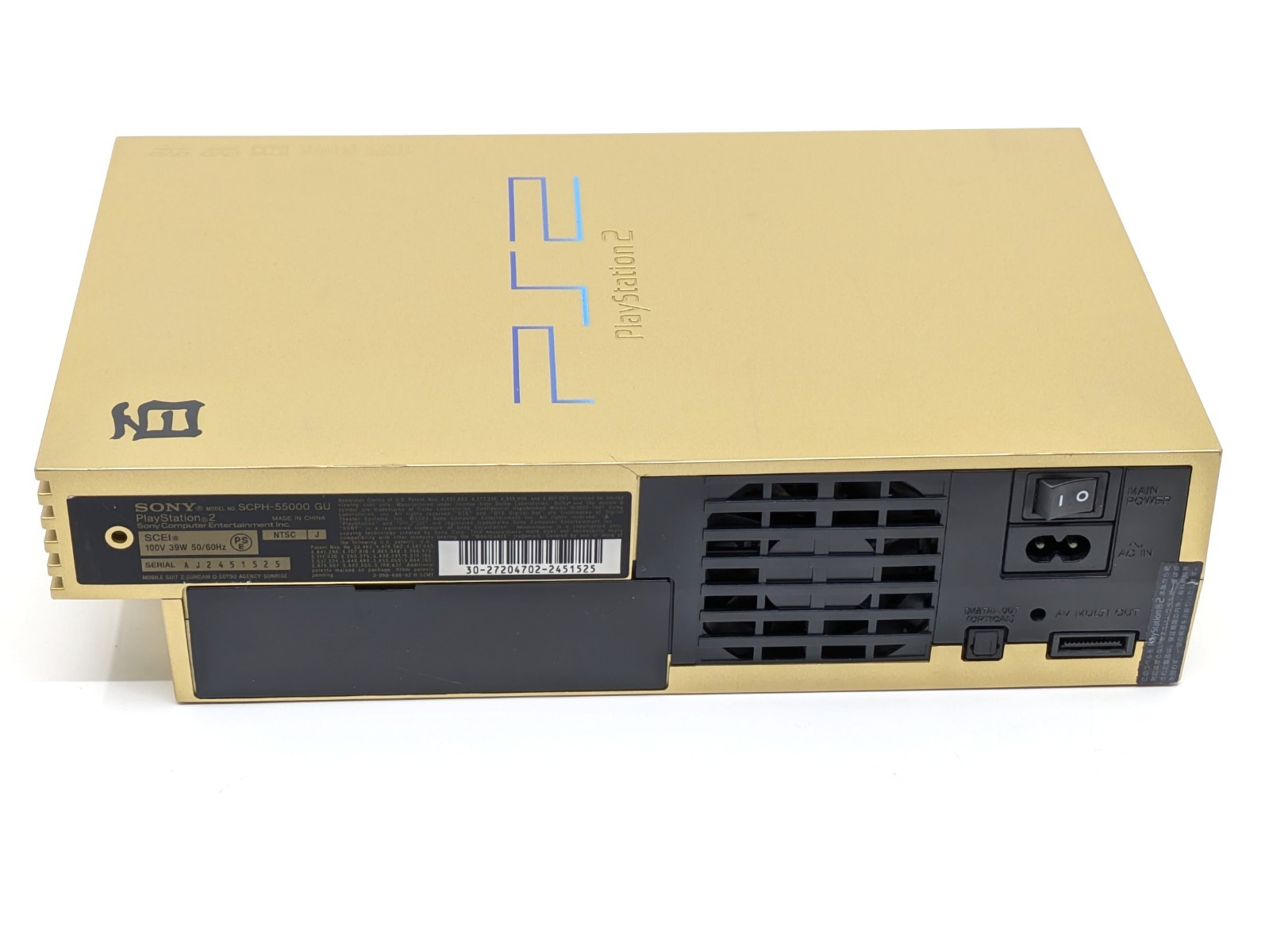 Sony PS2 Hyakushiki Gold Z Gundam SCPH-55000GU Console w/ Controller Tested JP