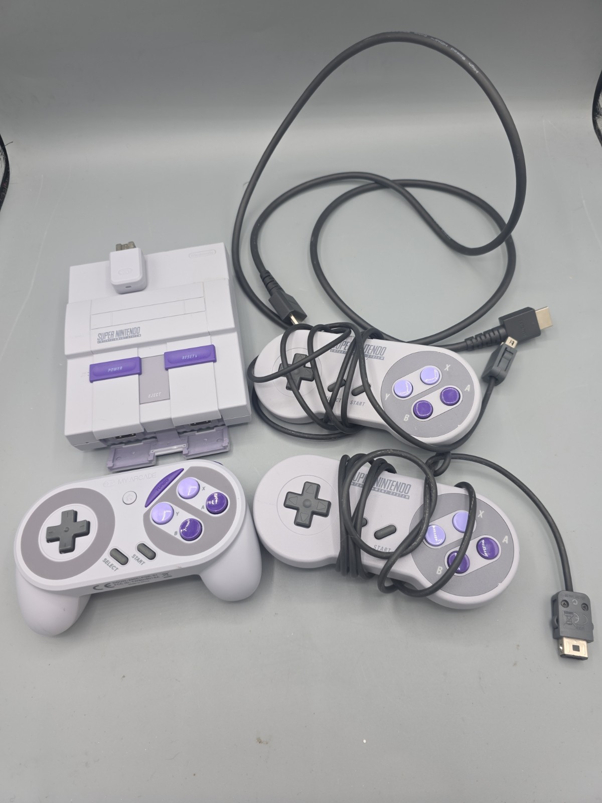 Super Nintendo Mini Classic Edition SNES CLV-201 Control Deck 2 Controller WORKS