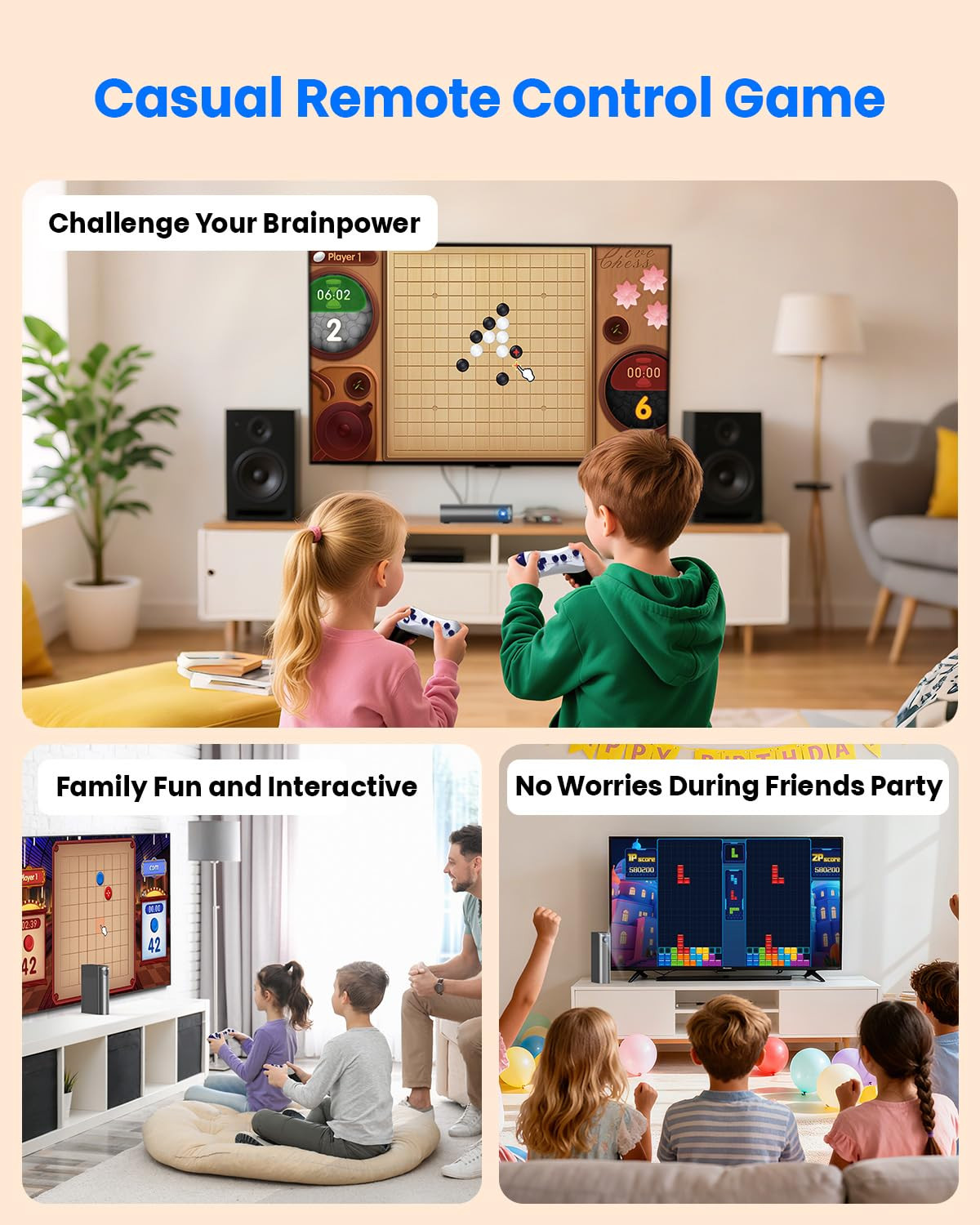 AR Motion Gaming Console for Kids – Active Video Game System with 21 Built-In Ga