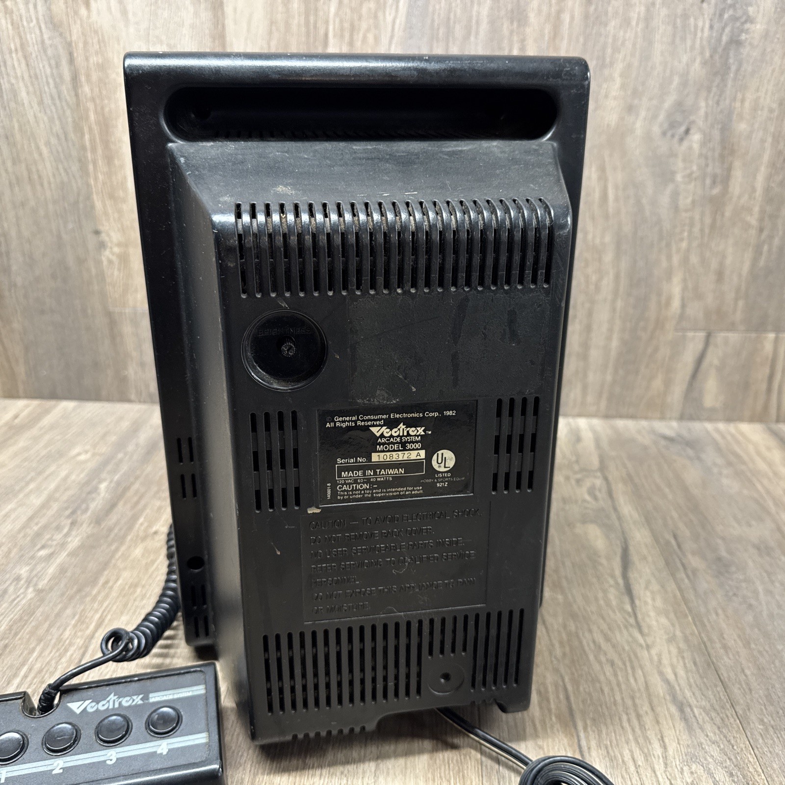 Vectrex 3000 Arcade System Console w/Controller and Game – READ
