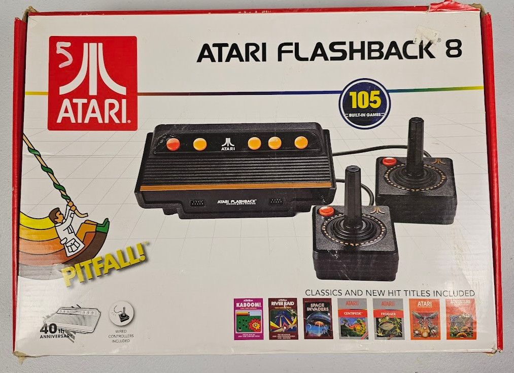 Atari Flashback 8 Deluxe Retro Game Console w/ 105 Built-in Classic Games 40th A