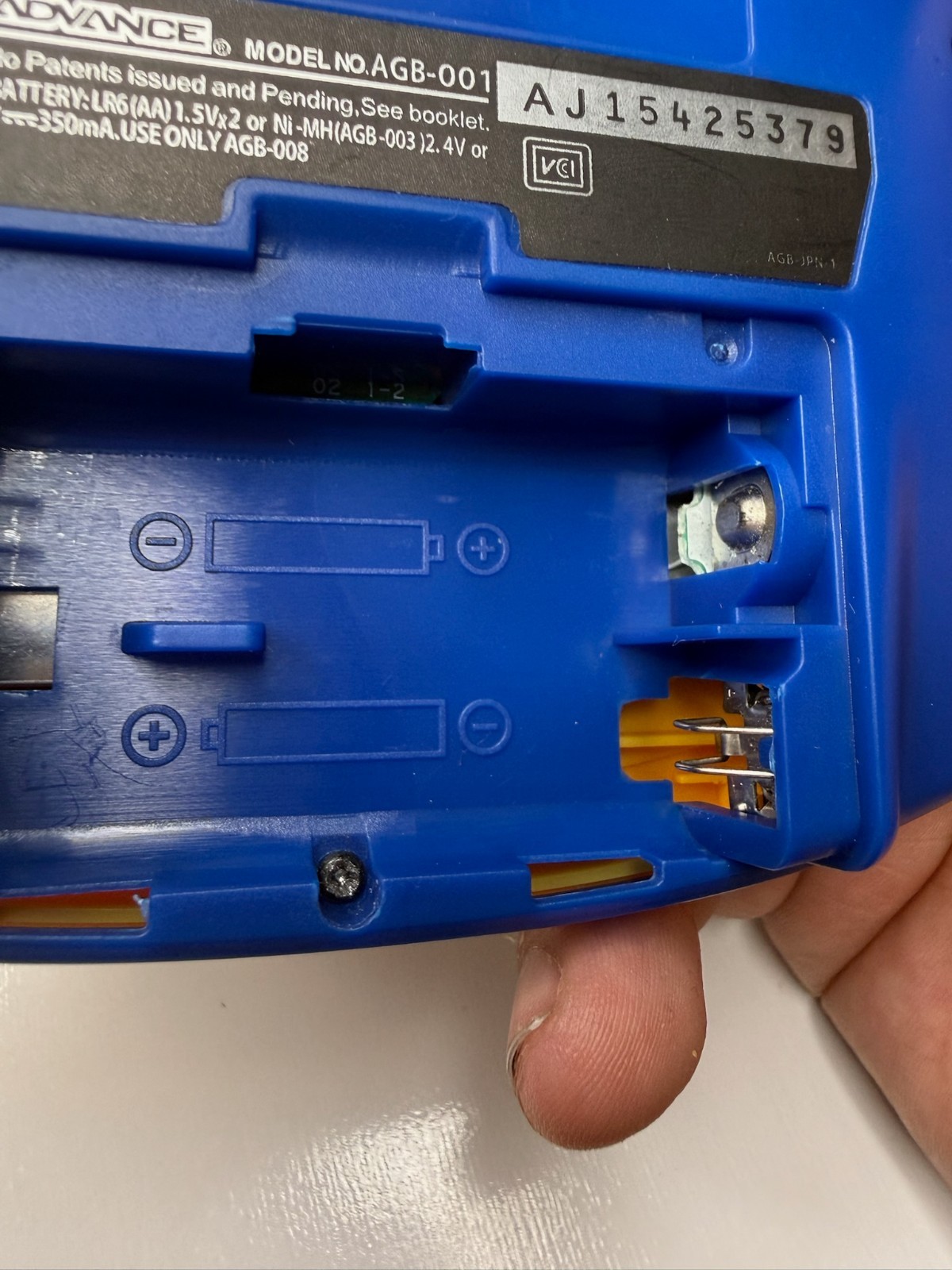 GBA YELLOW/BLUE IPS Backlit • Gameboy Advance AGB-001 • Premium GBA Modded