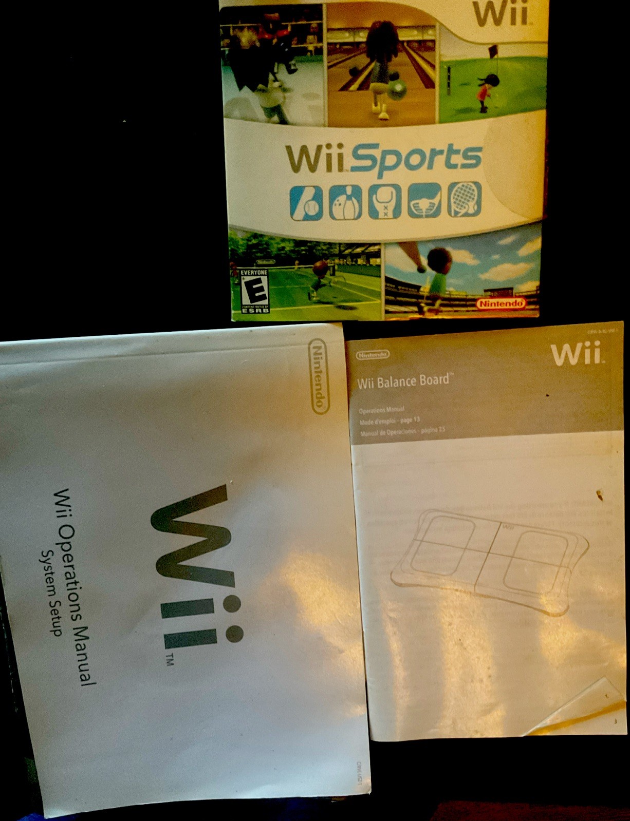 Nintendo Wii Console Bundle With Balance Board, 9 Games See Lost Below