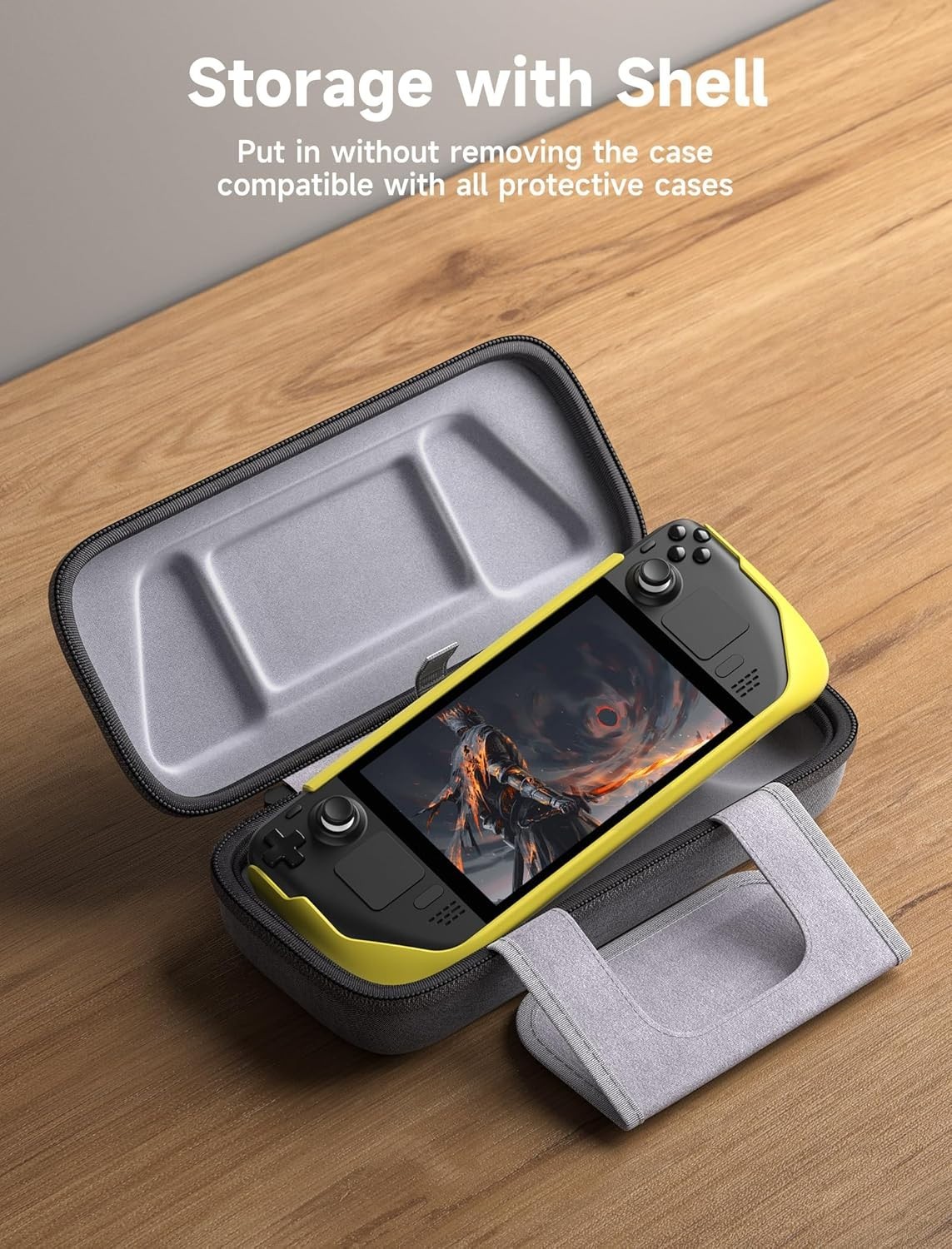 Elegant Hard Shell Carrying Case for Steam Deck & ROG Ally – Portable Protection