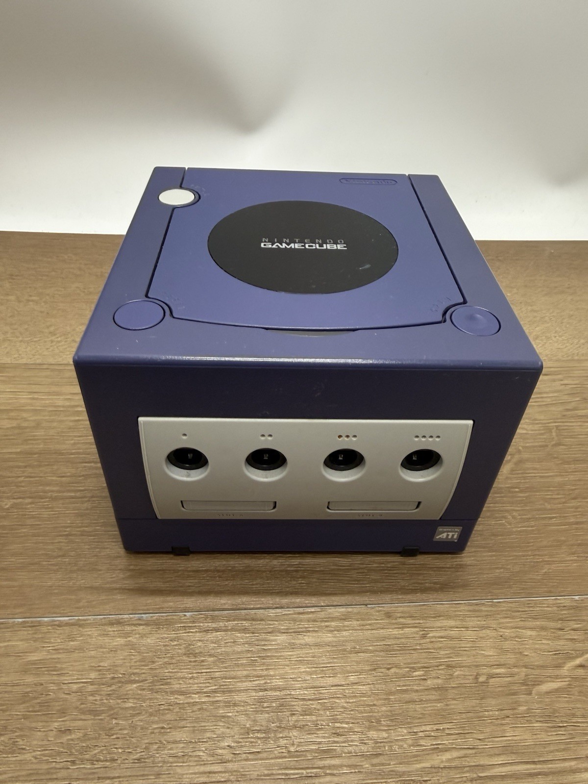 Indigo Nintendo GameCube (DOL-001) With Two Controllers And Game Tested