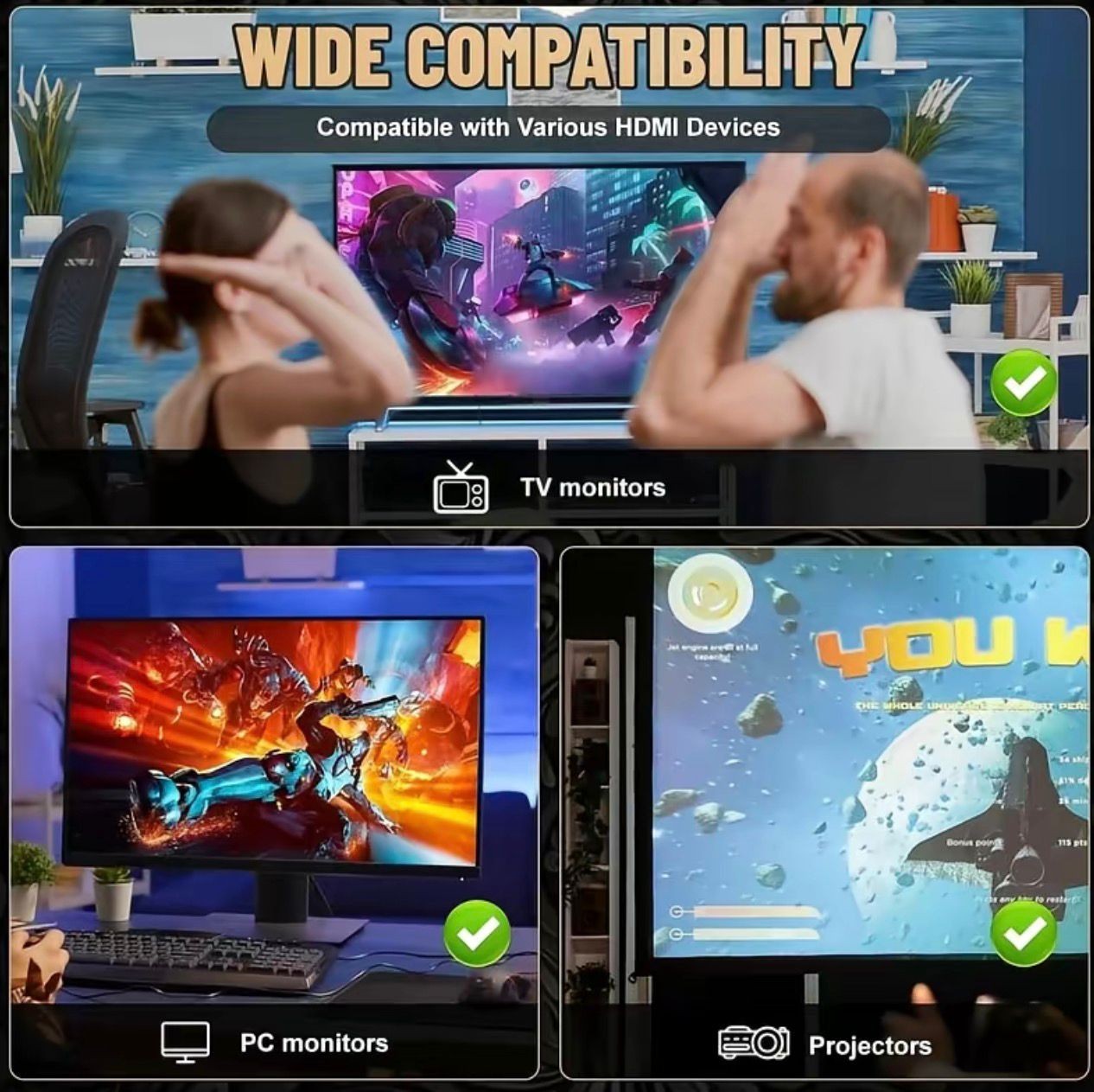 Retro Gaming Console Stick, Video Games Stick Built-in 23 Emulators Console
