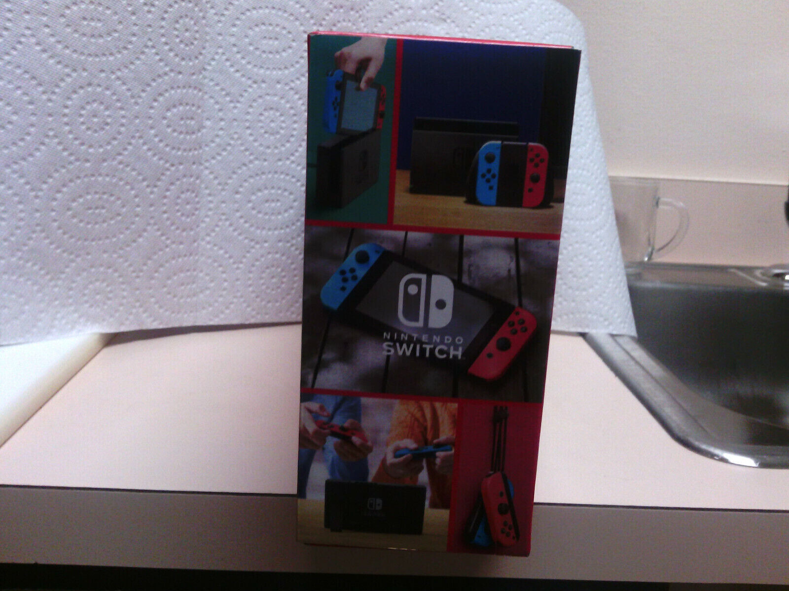 Nintendo Switch Console Neon Blue and Red Joy Cons HAC-001(-01) US Plug New