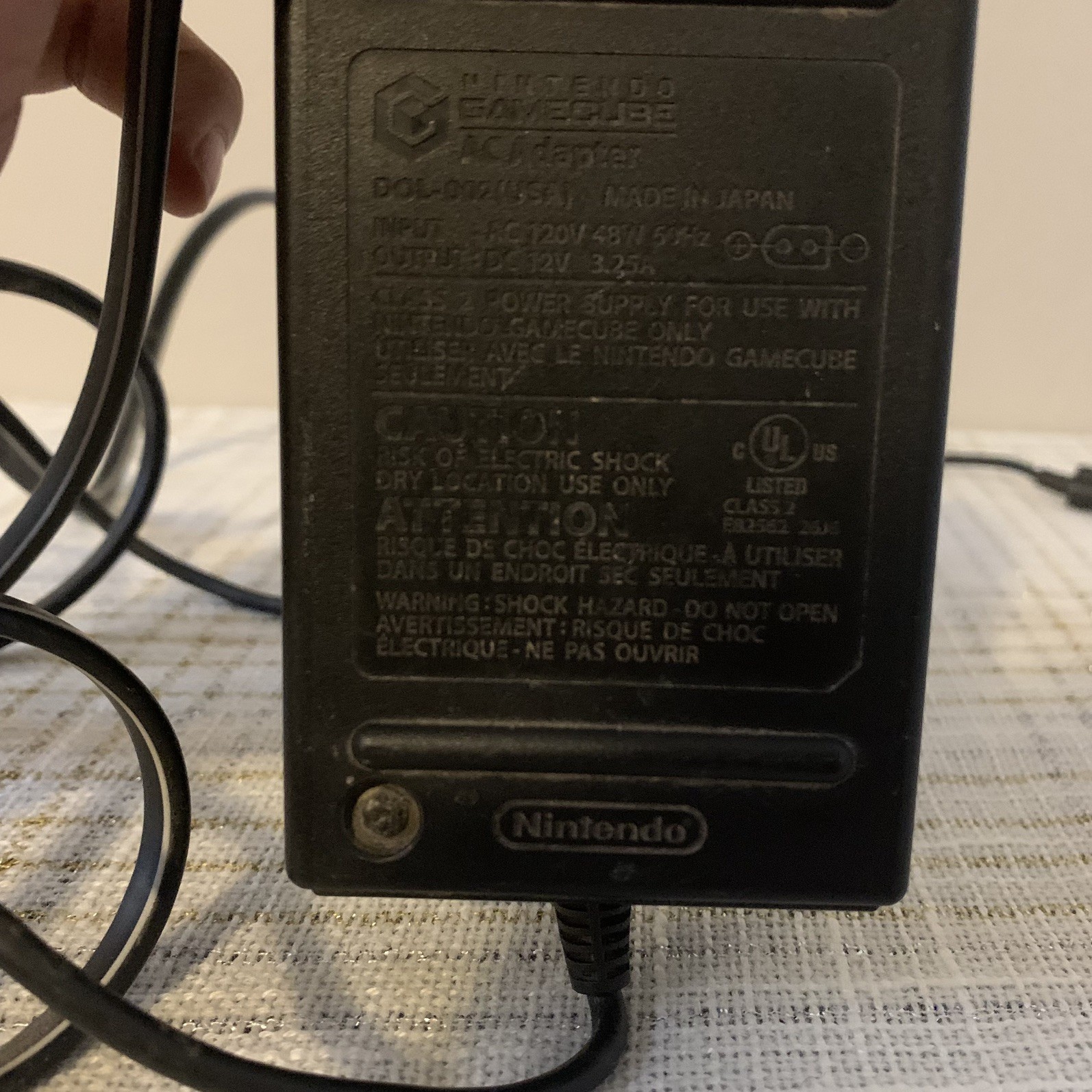 Nintendo DOL-101 GameCube Console Black No AV Cables Or Controller