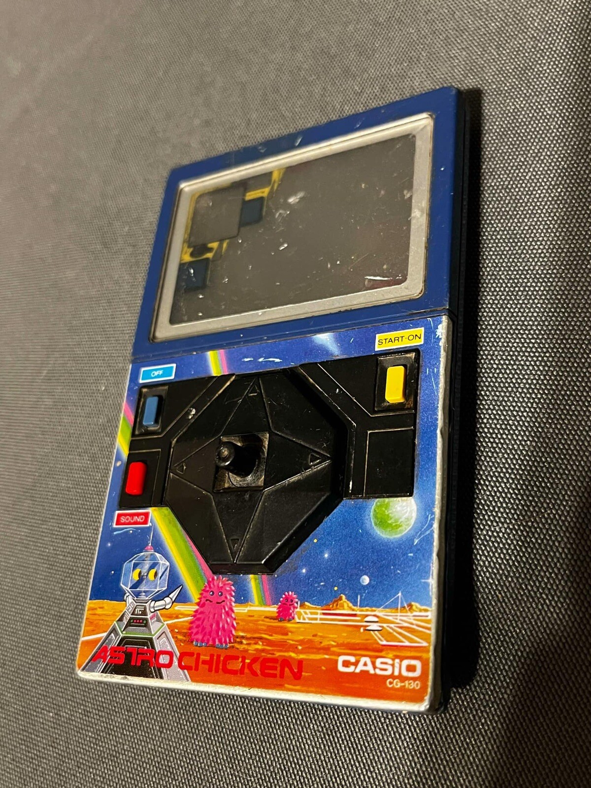 Casio Astro Chicken CG-130 Electronic Handheld Game 1984 For Parts Or Repair